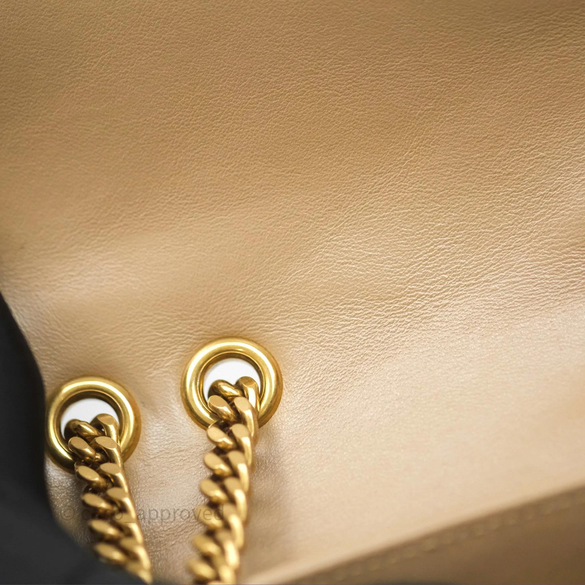 Saint Laurent Loulou Small Flap Bag Beige Gold Hardware