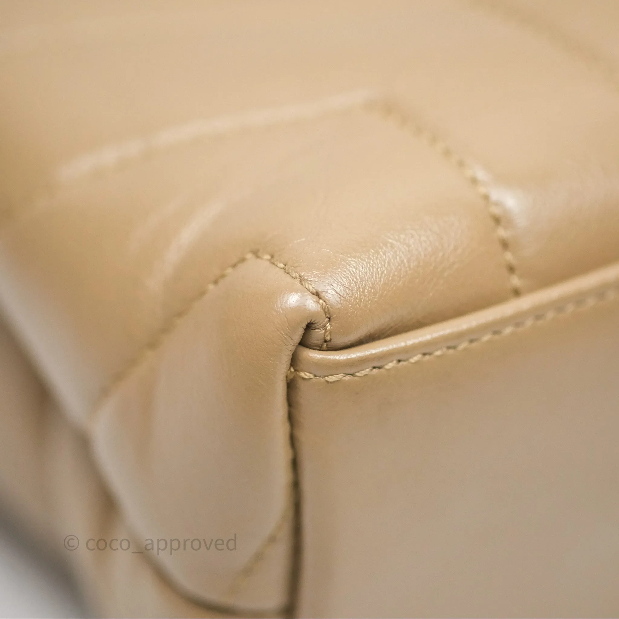 Saint Laurent Loulou Small Flap Bag Beige Gold Hardware