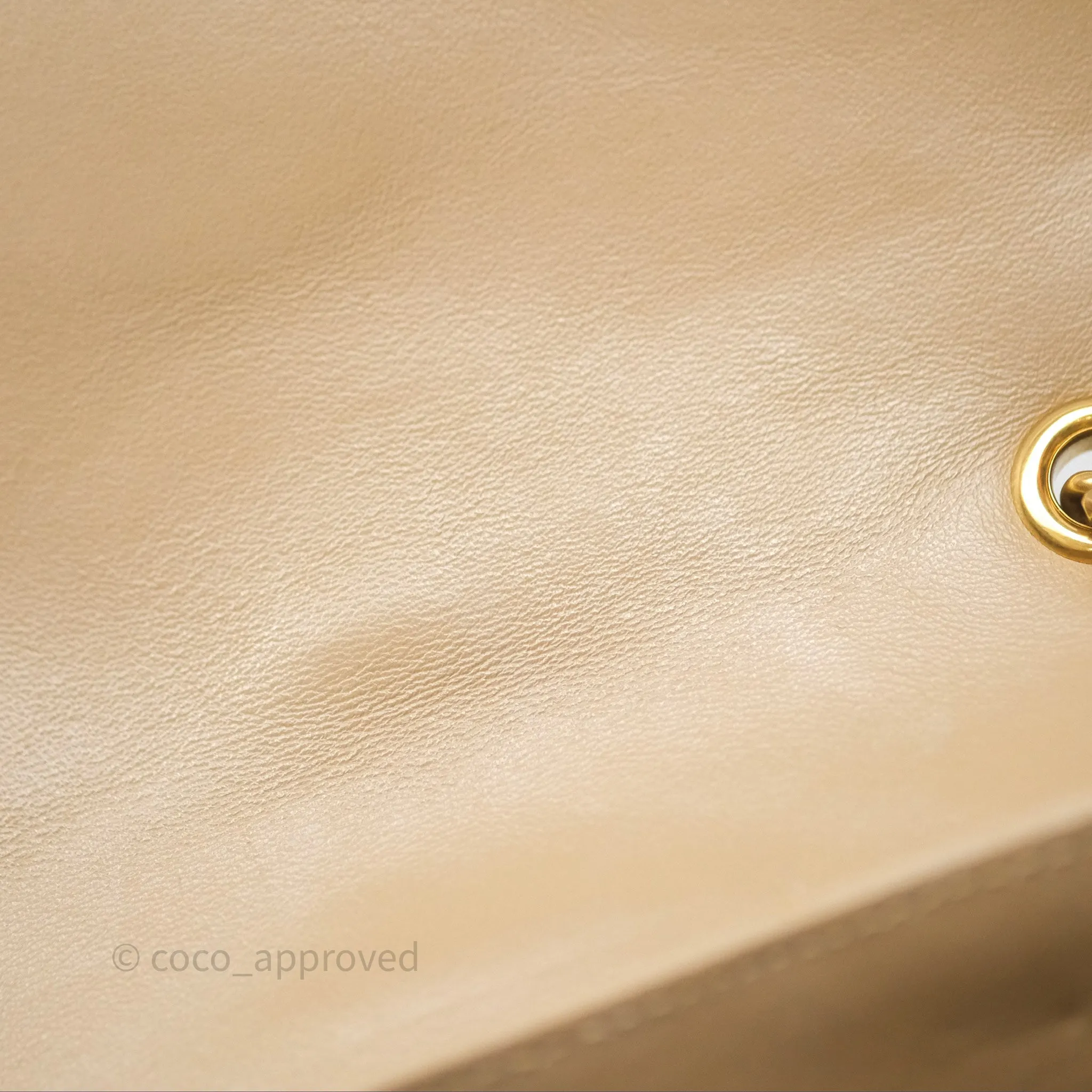 Saint Laurent Loulou Small Flap Bag Beige Gold Hardware