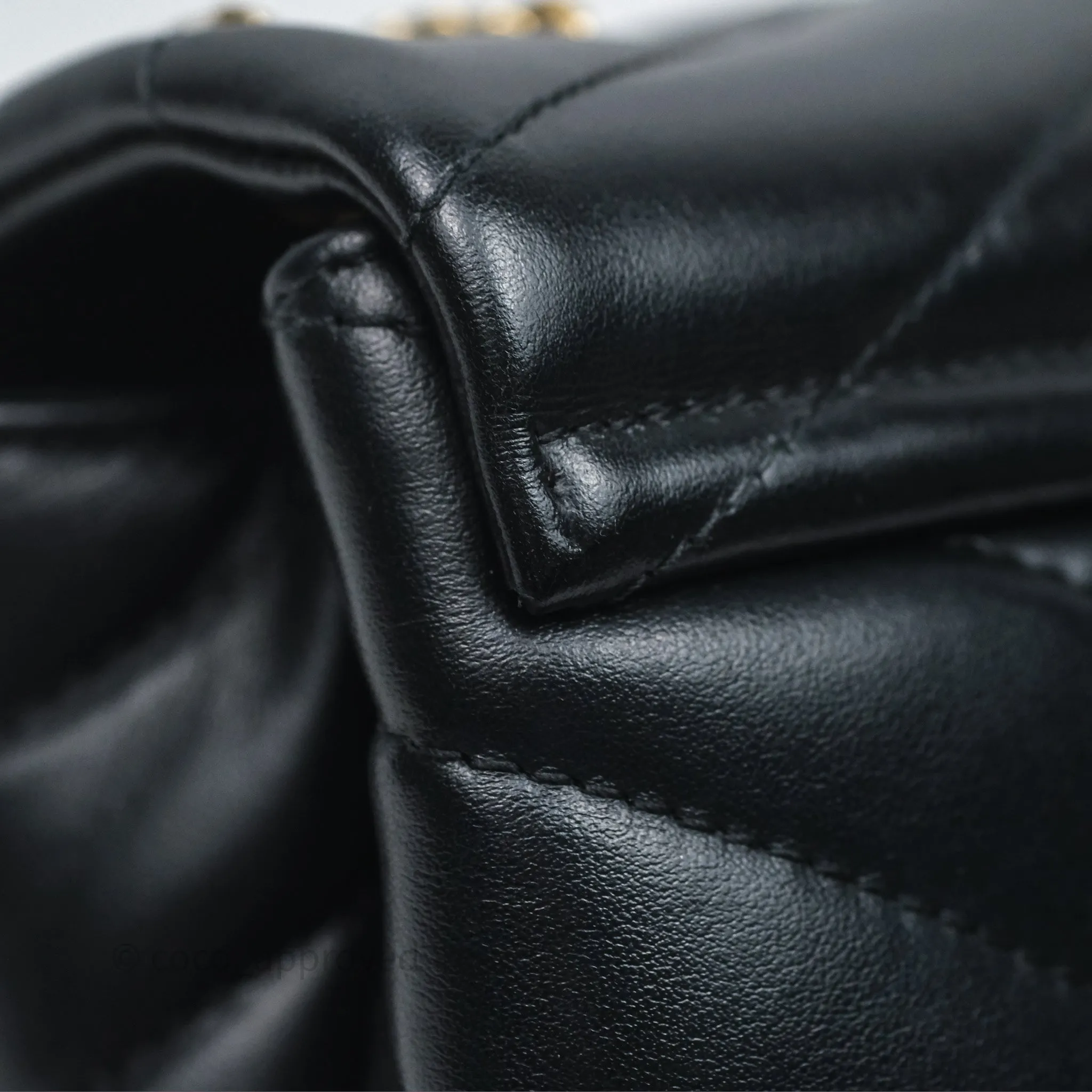 Saint Laurent Loulou Small Flap Bag Black Gold Hardware