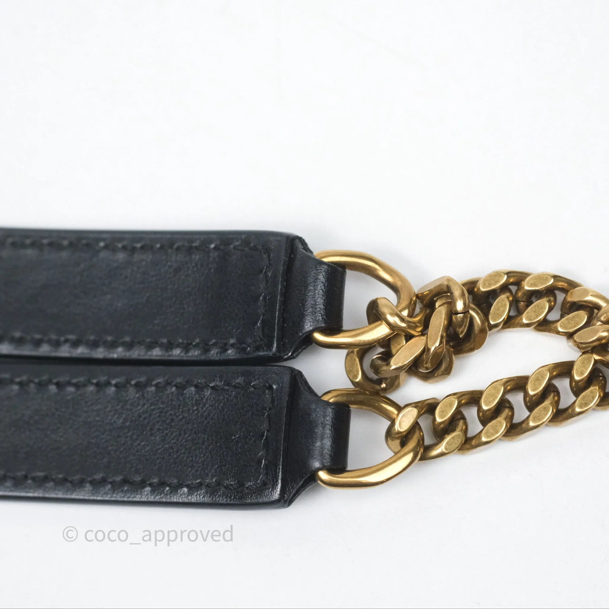 Saint Laurent Loulou Small Flap Bag Black Gold Hardware