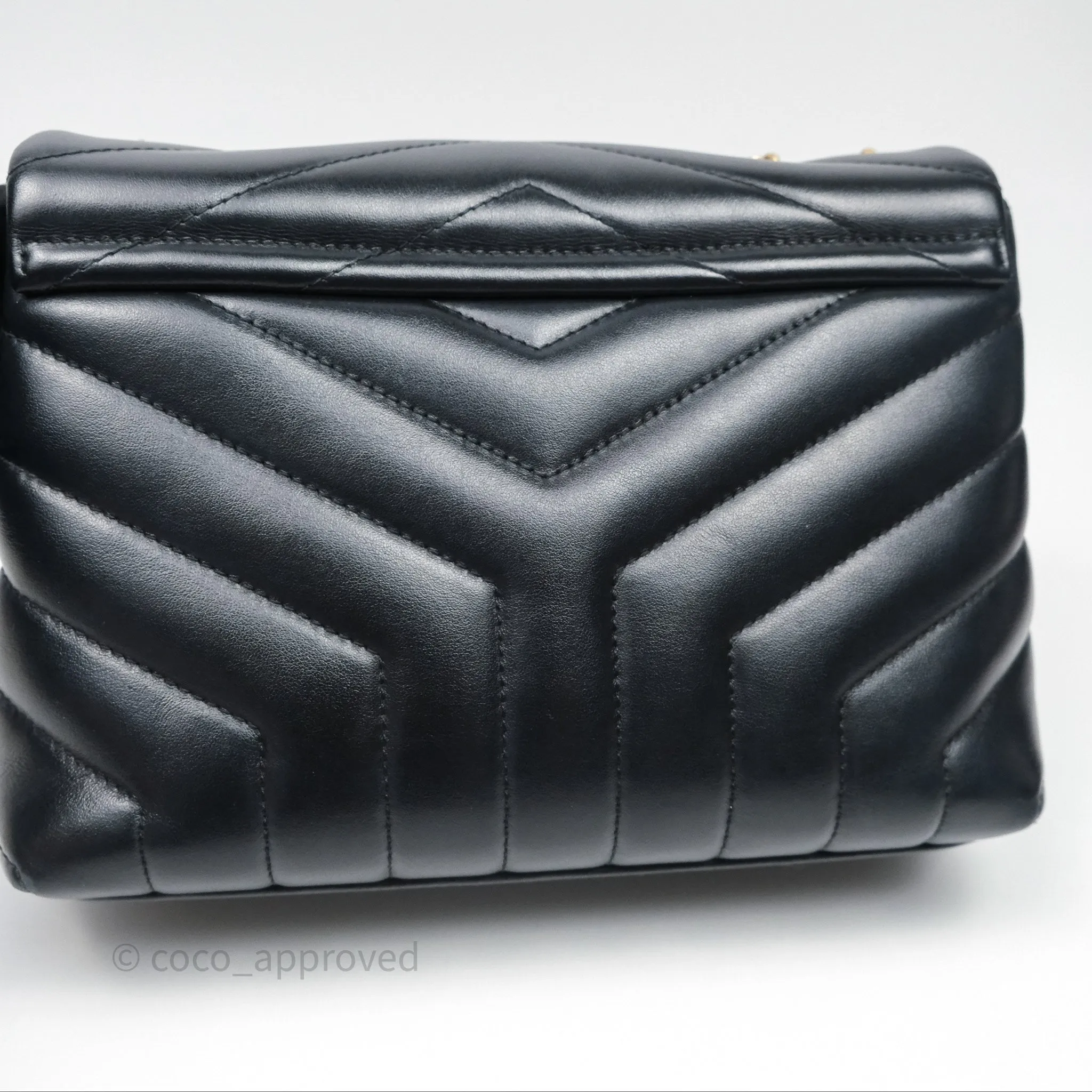 Saint Laurent Loulou Small Flap Bag Black Gold Hardware