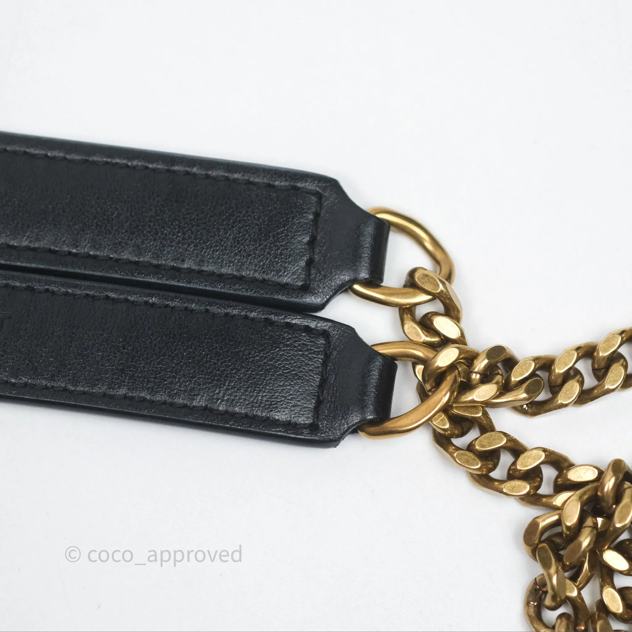 Saint Laurent Loulou Small Flap Bag Black Gold Hardware