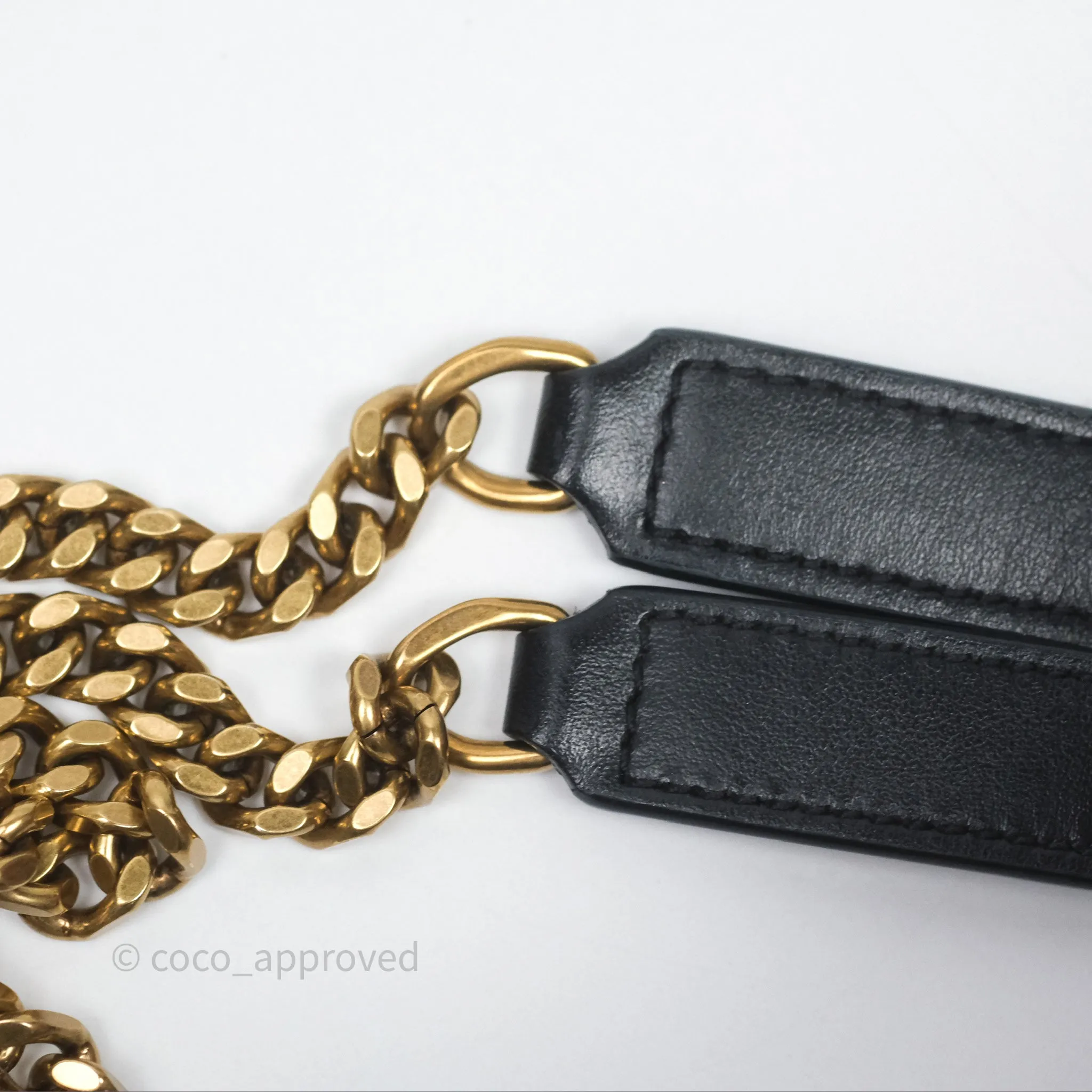 Saint Laurent Loulou Small Flap Bag Black Gold Hardware