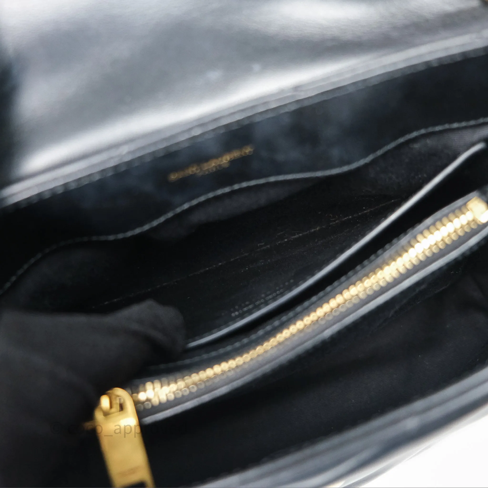 Saint Laurent Loulou Small Flap Bag Black Gold Hardware