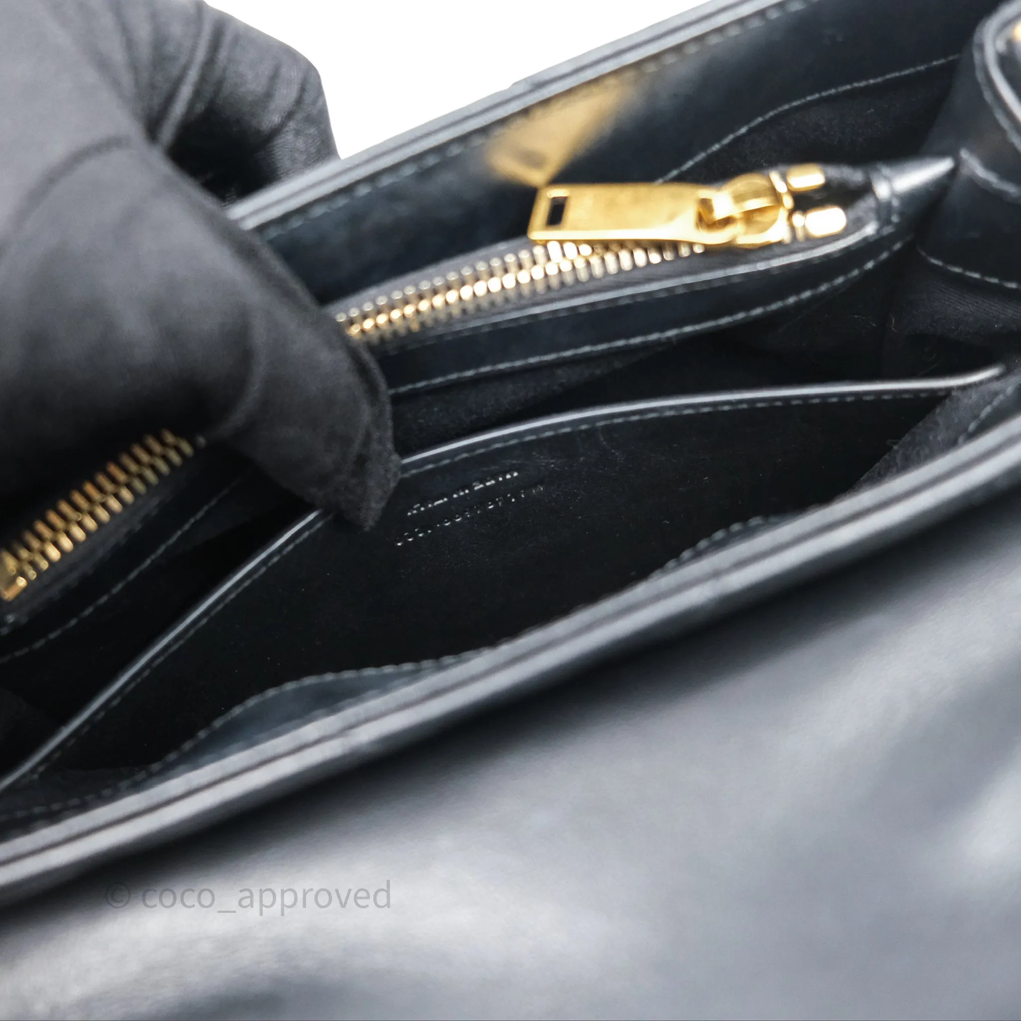 Saint Laurent Loulou Small Flap Bag Black Gold Hardware