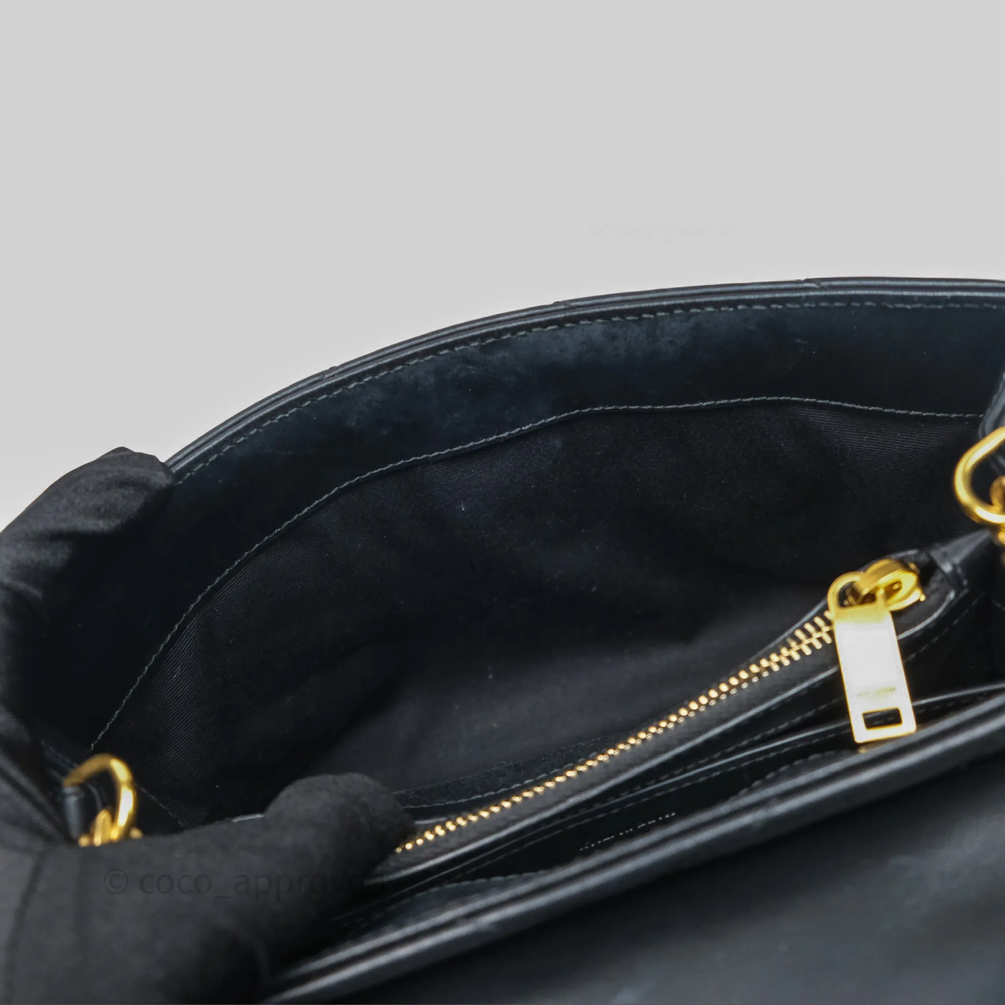 Saint Laurent Loulou Small Flap Bag Black Gold Hardware