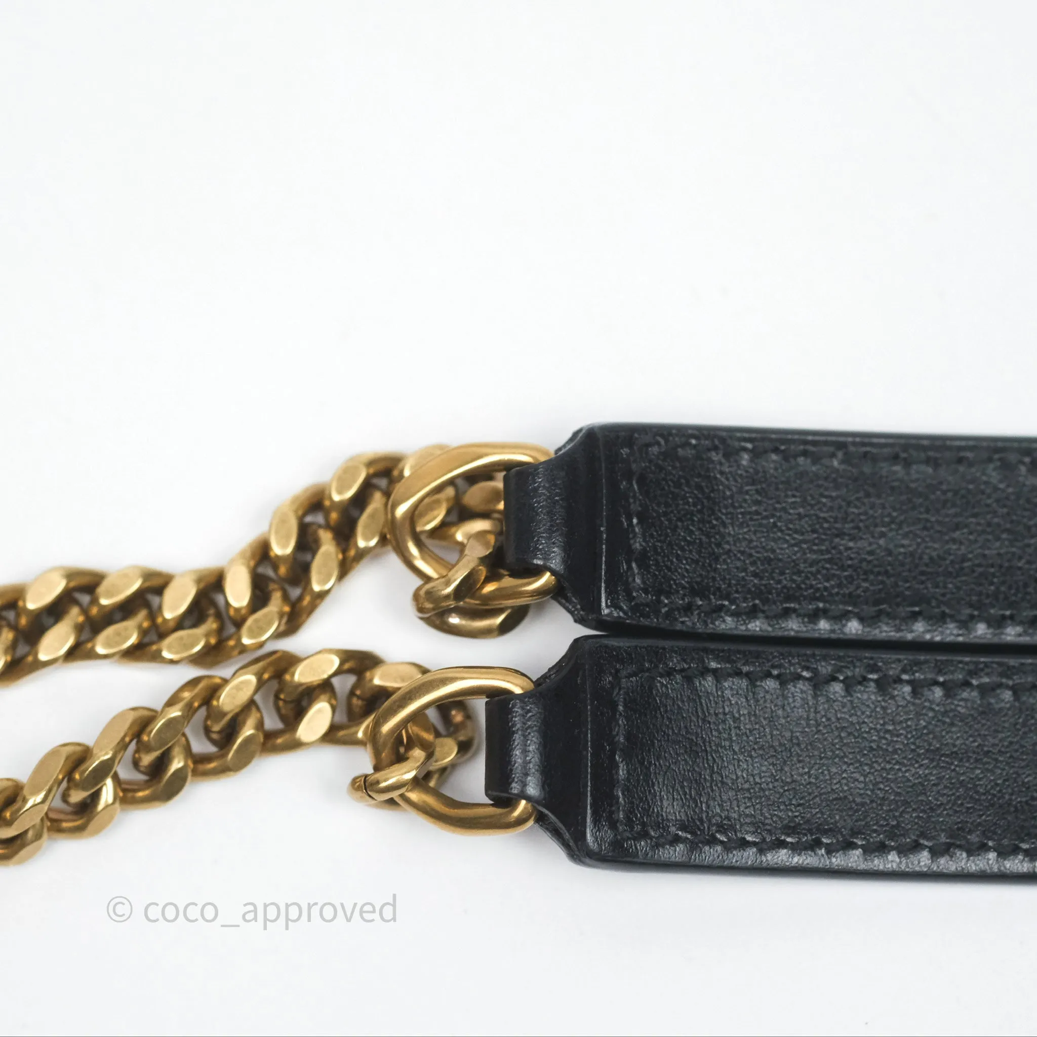 Saint Laurent Loulou Small Flap Bag Black Gold Hardware