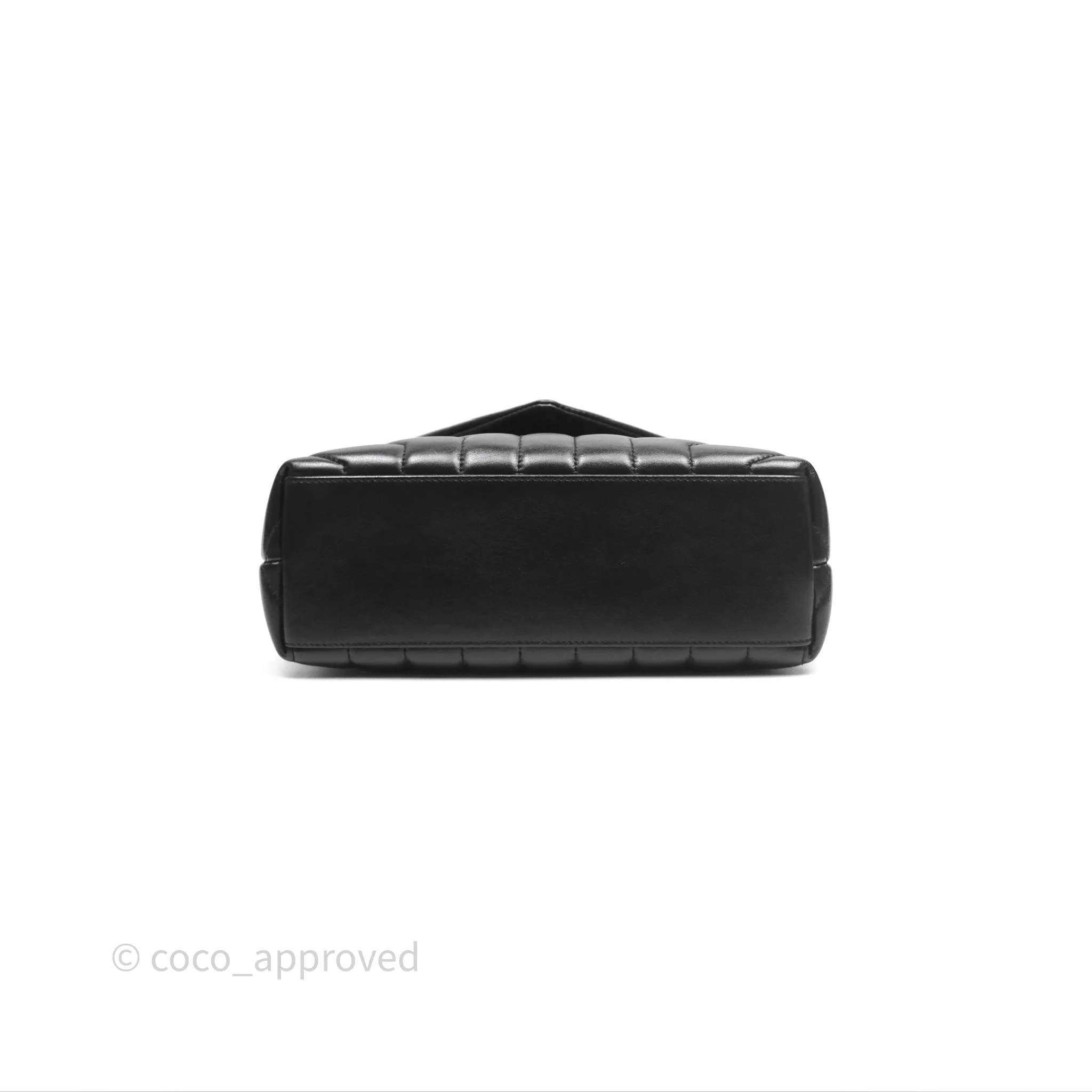 Saint Laurent Loulou Small Flap Bag Black Silver Hardware