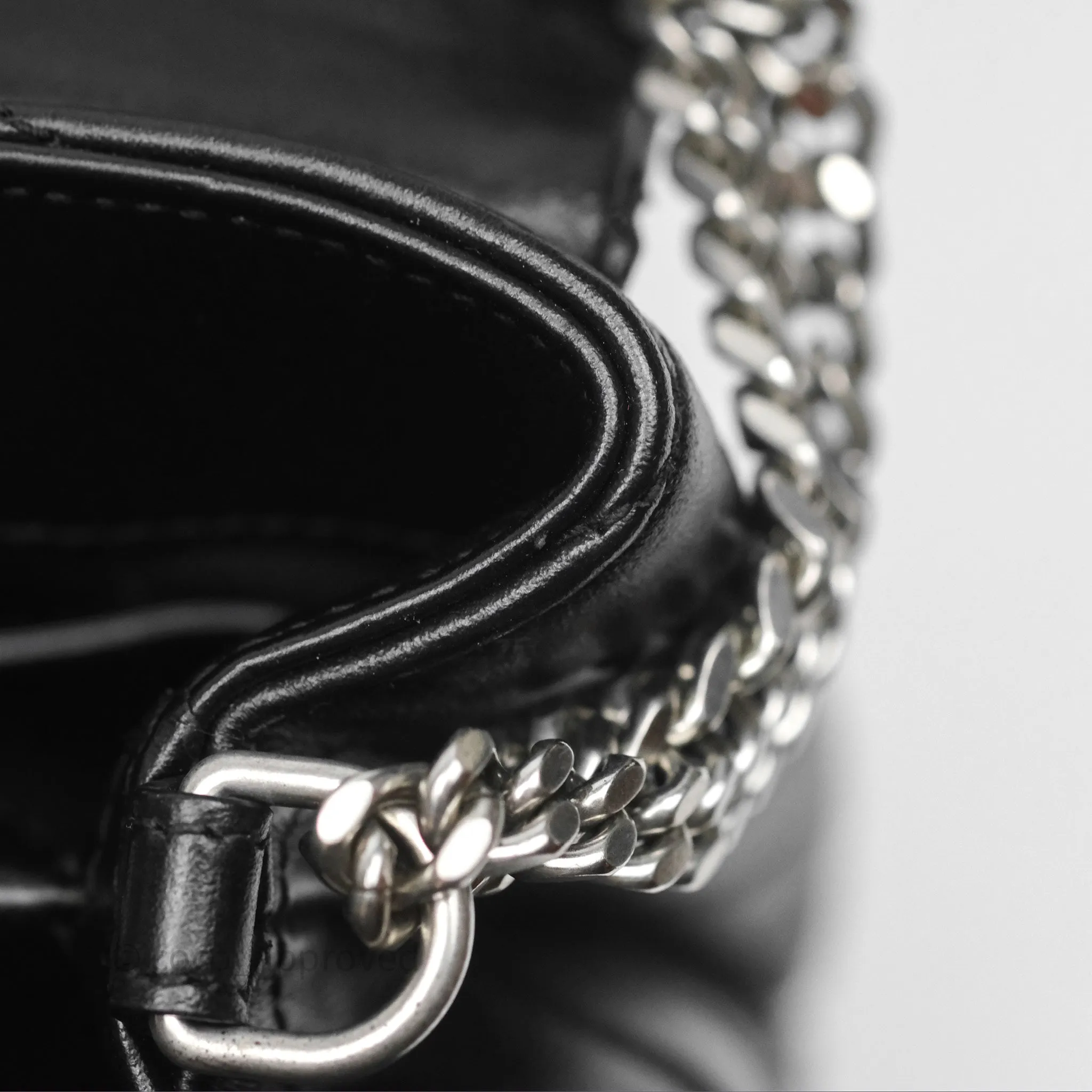 Saint Laurent Loulou Small Flap Bag Black Silver Hardware