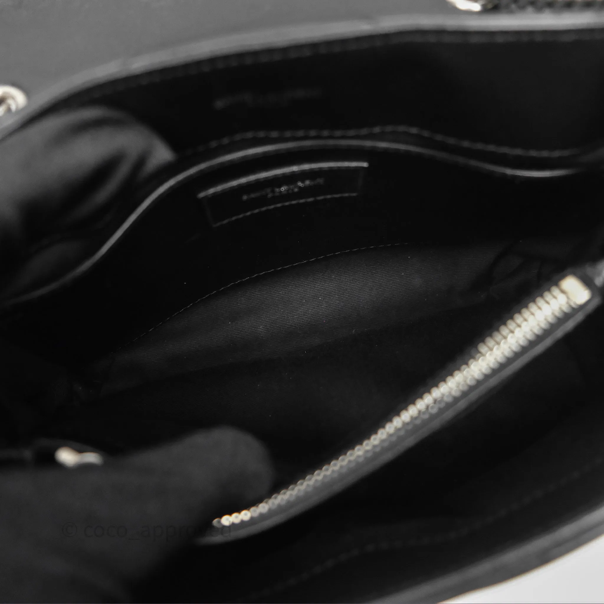 Saint Laurent Loulou Small Flap Bag Black Silver Hardware