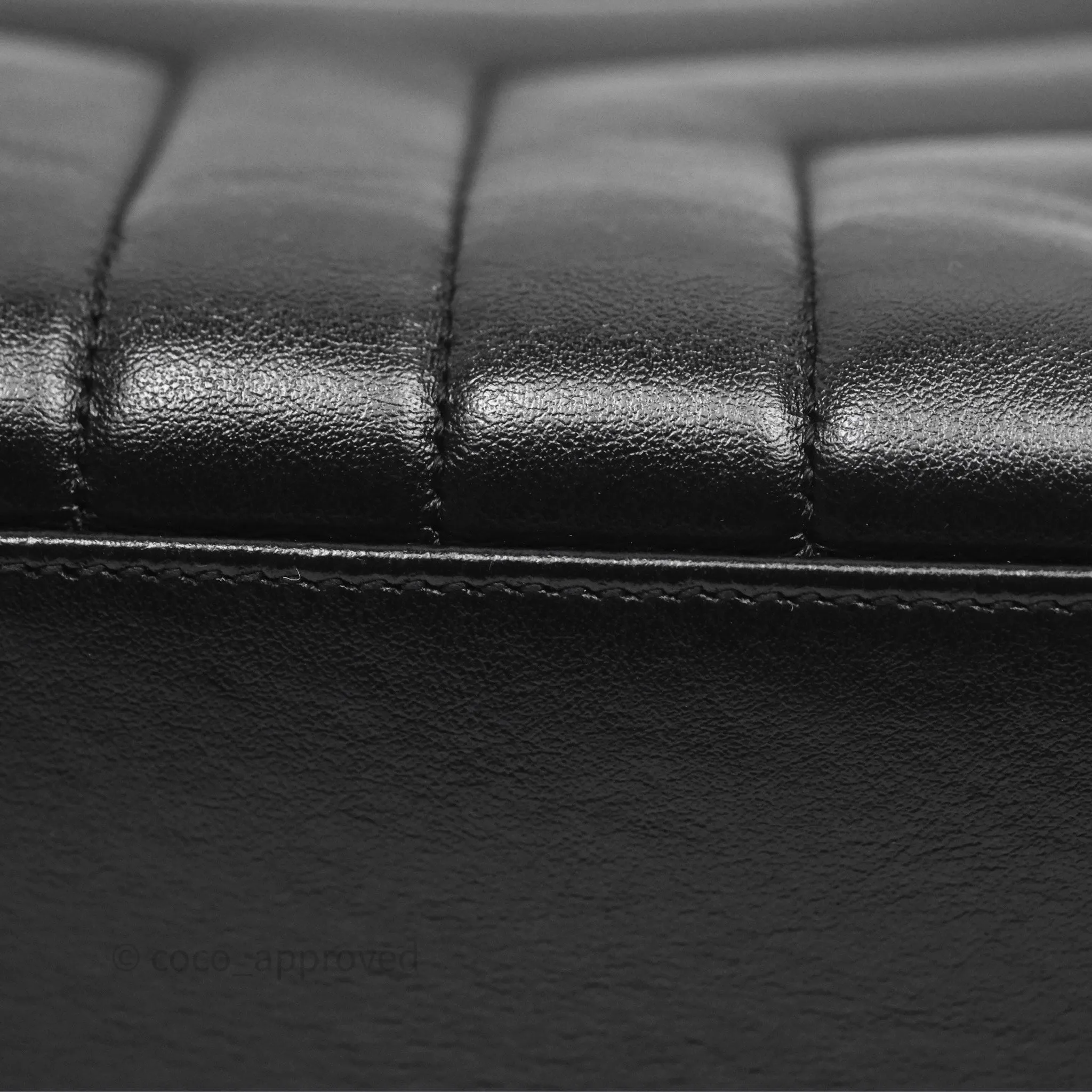 Saint Laurent Loulou Small Flap Bag Black Silver Hardware