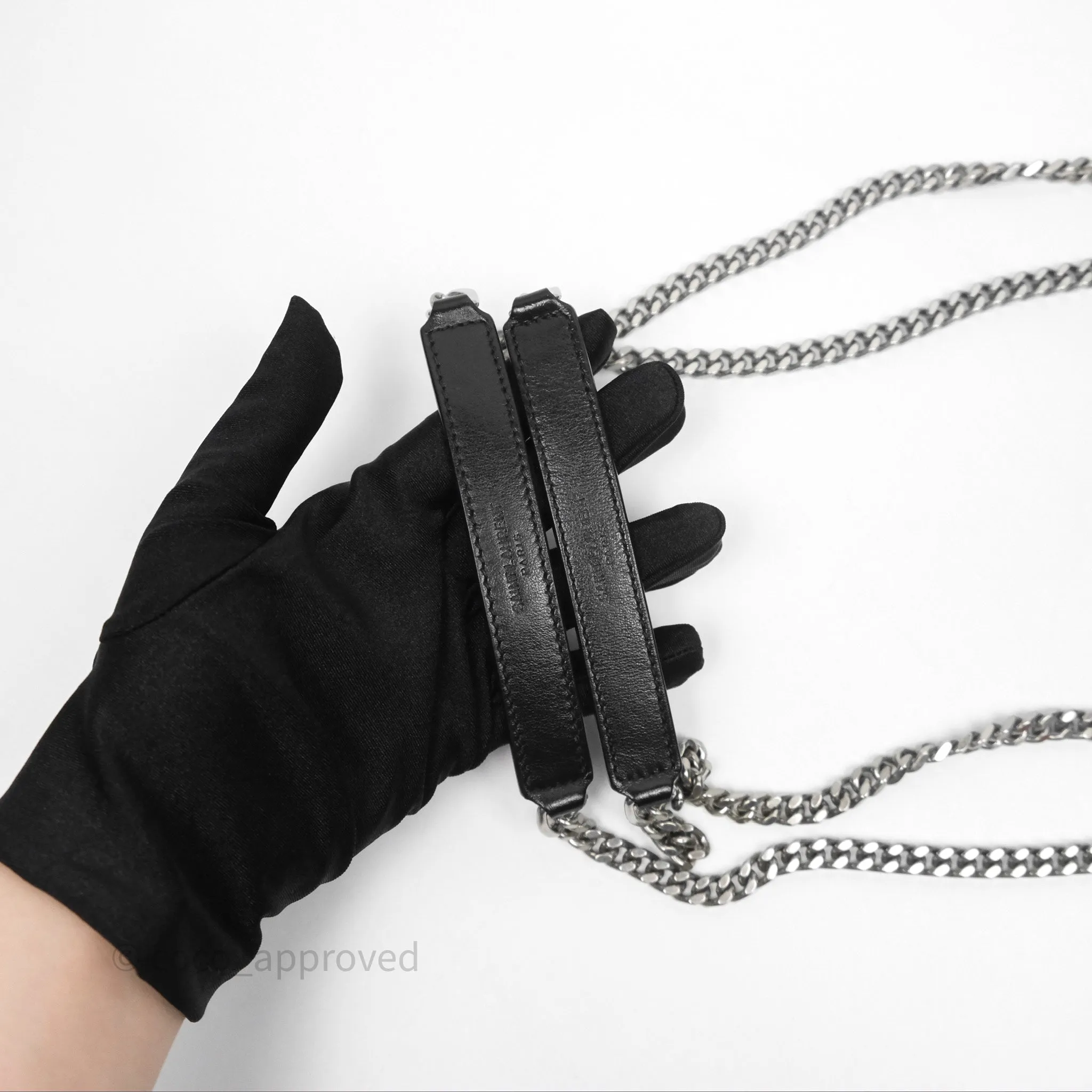 Saint Laurent Loulou Small Flap Bag Black Silver Hardware