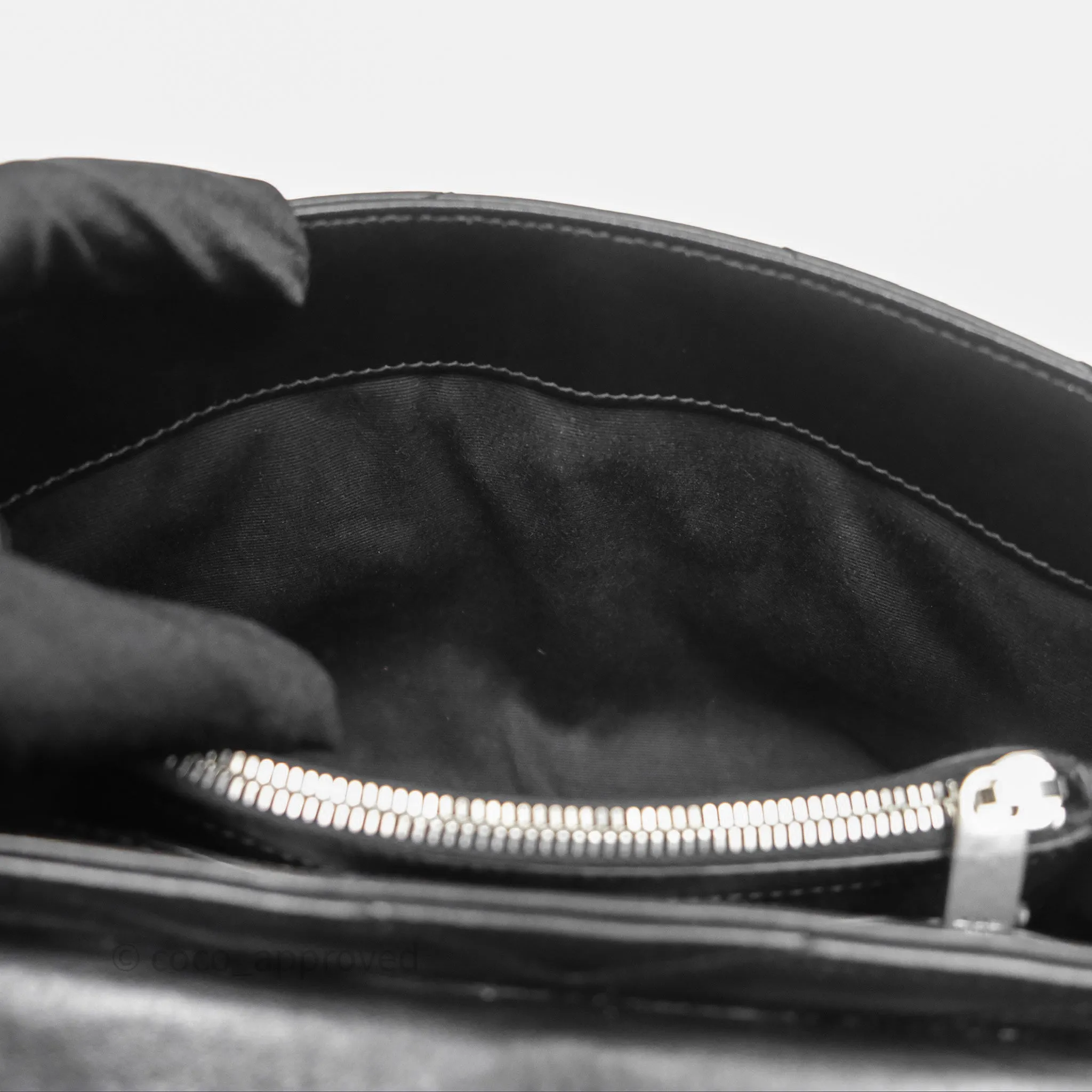 Saint Laurent Loulou Small Flap Bag Black Silver Hardware