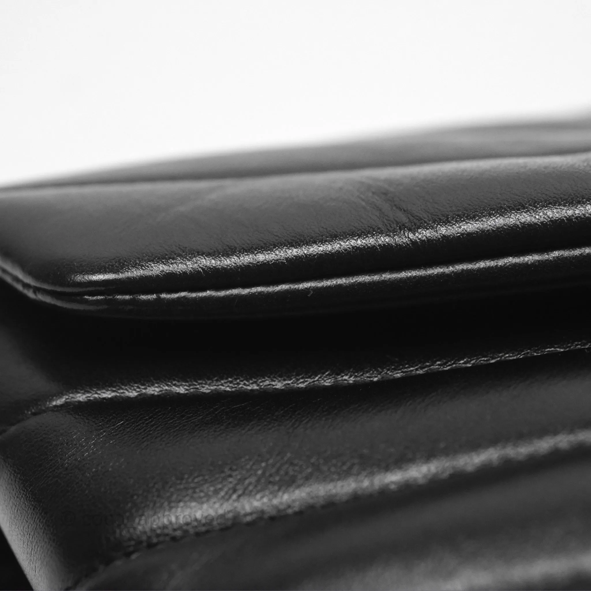Saint Laurent Loulou Small Flap Bag Black Silver Hardware