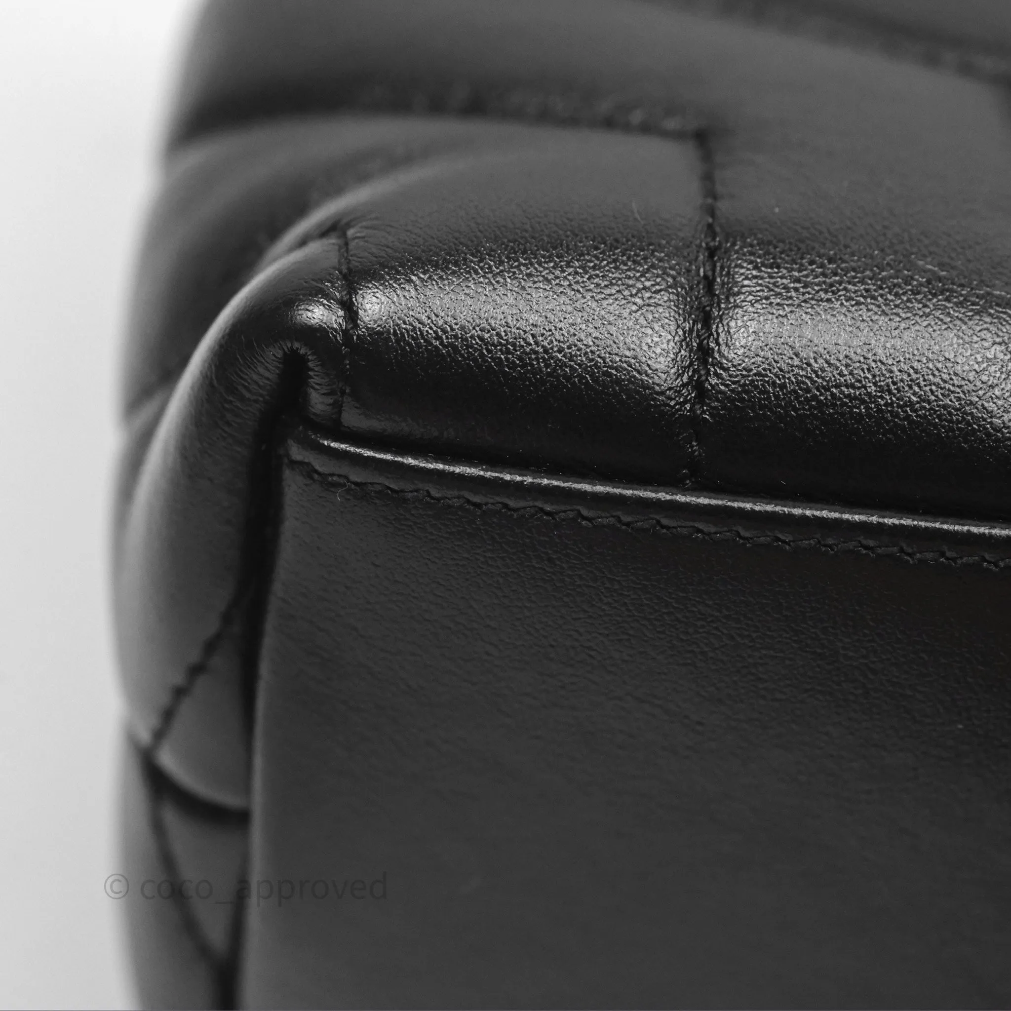 Saint Laurent Loulou Small Flap Bag Black Silver Hardware