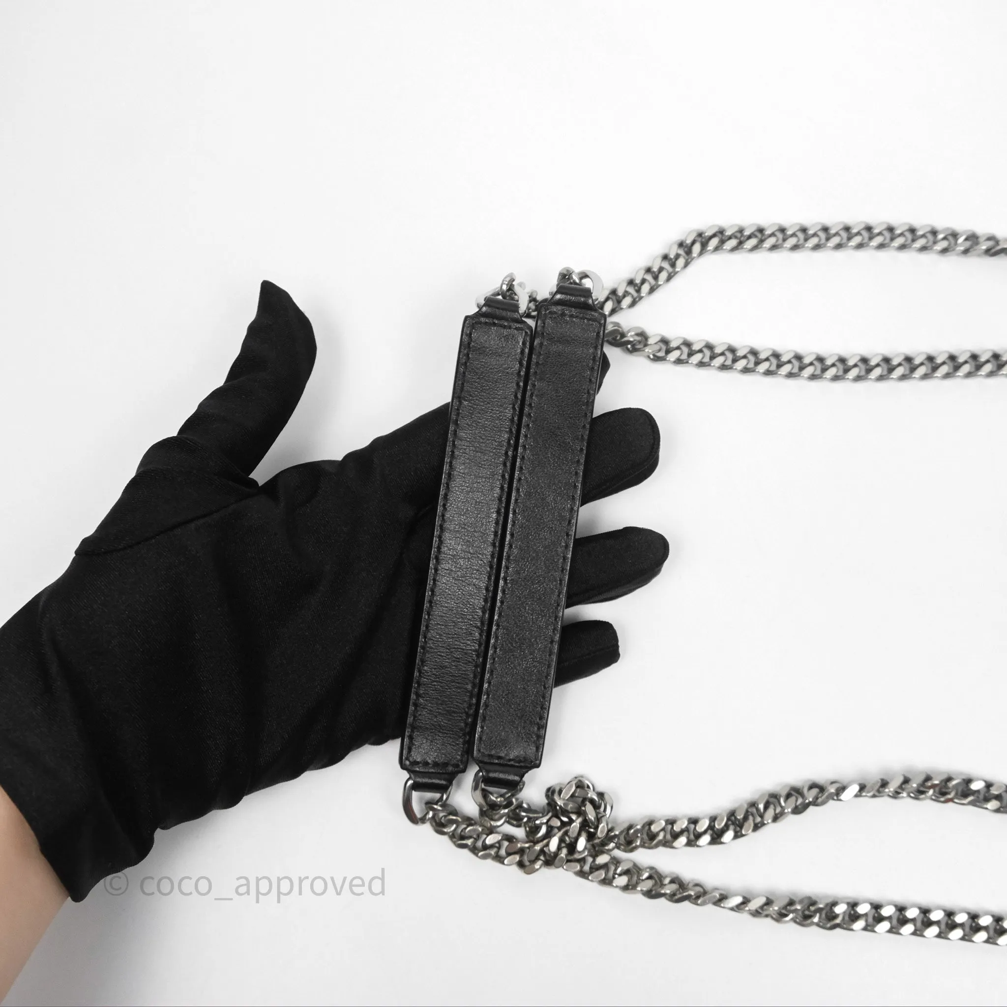 Saint Laurent Loulou Small Flap Bag Black Silver Hardware