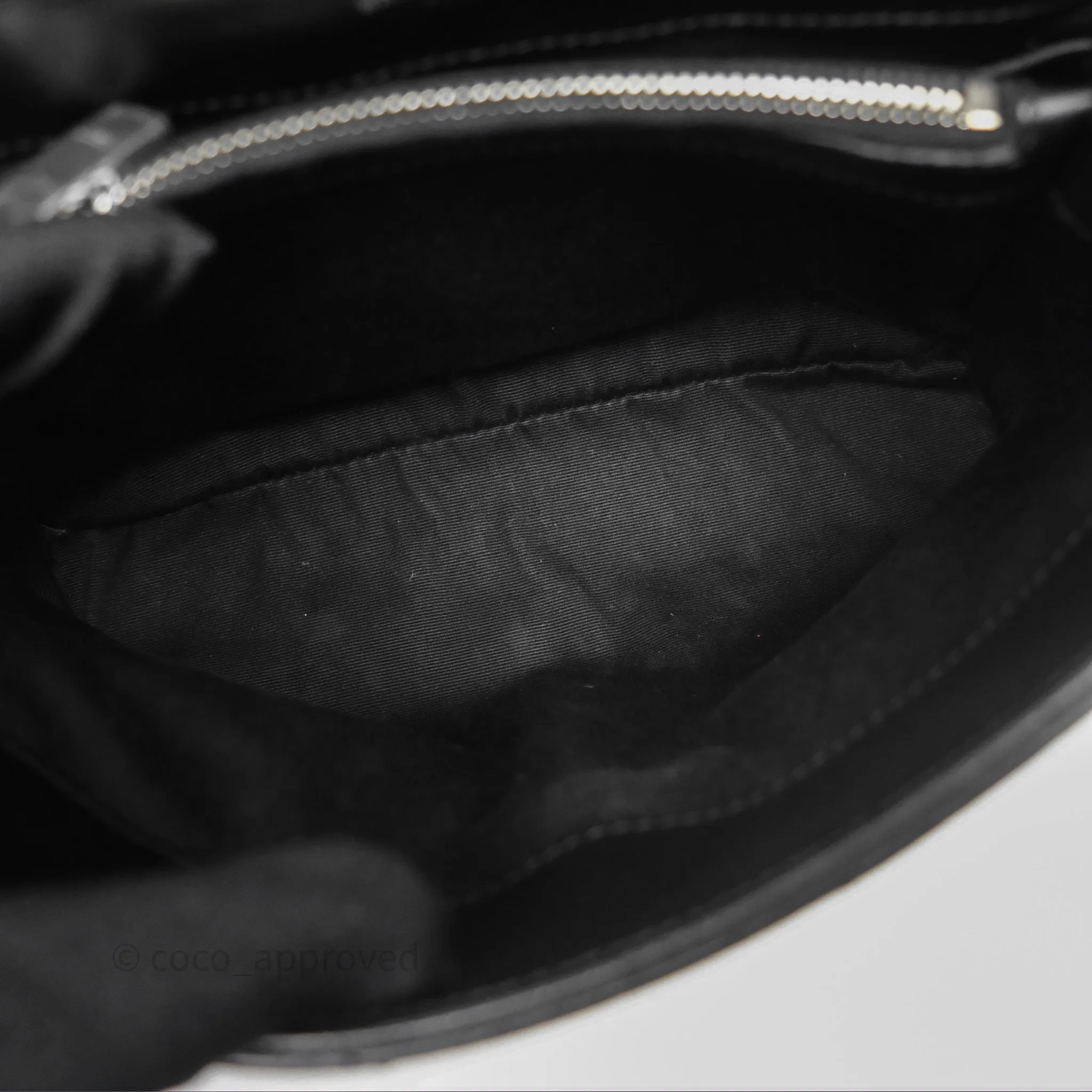 Saint Laurent Loulou Small Flap Bag Black Silver Hardware