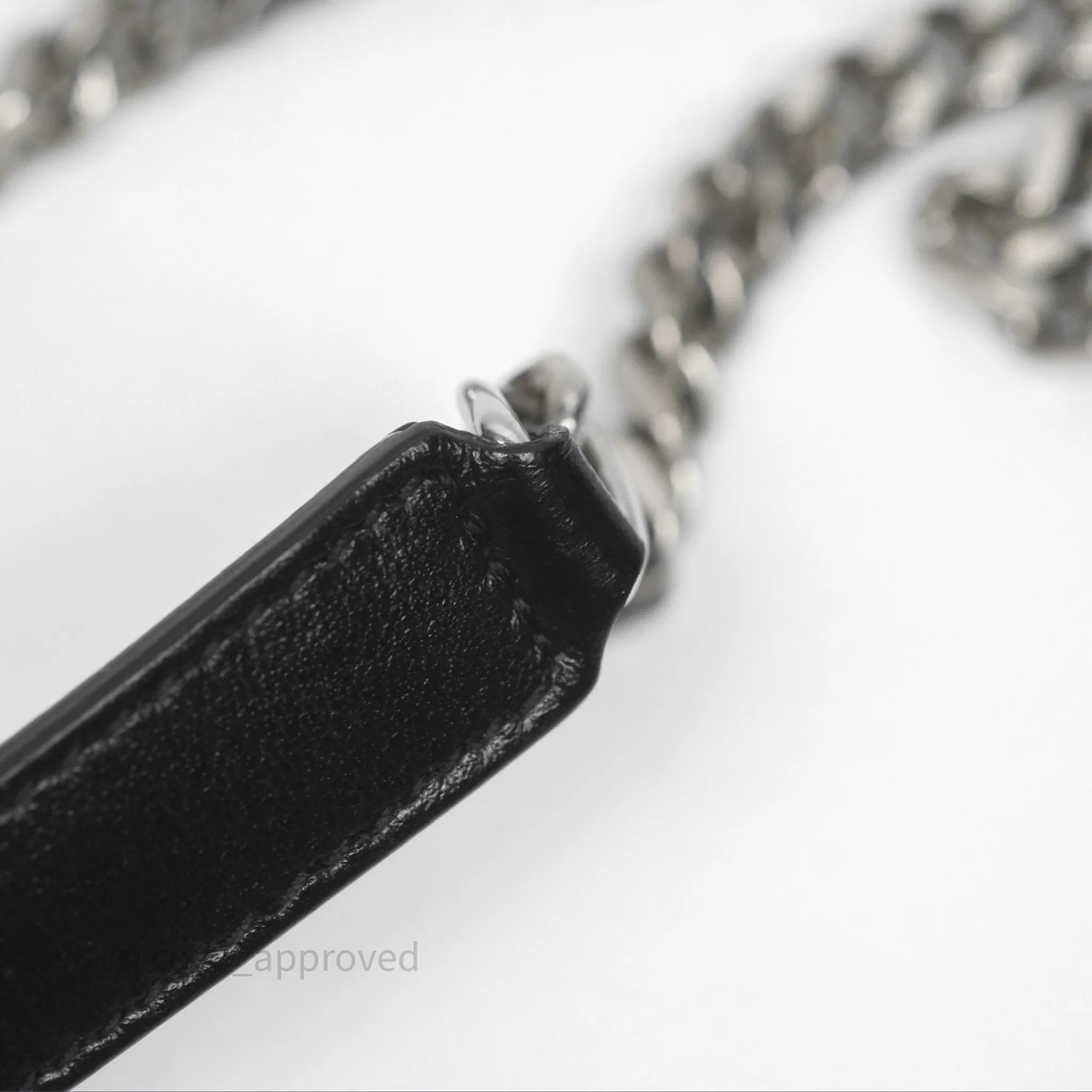 Saint Laurent Loulou Small Flap Bag Black Silver Hardware