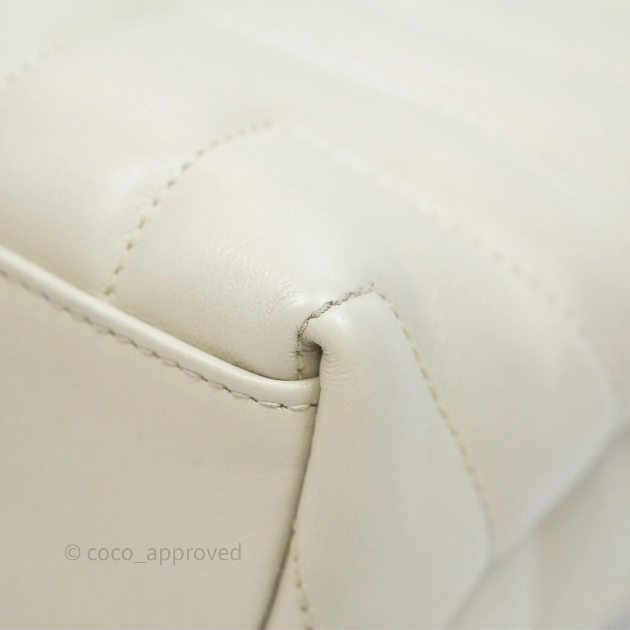 Saint Laurent Loulou Small Flap Bag Ivory Light Beige Gold Hardware