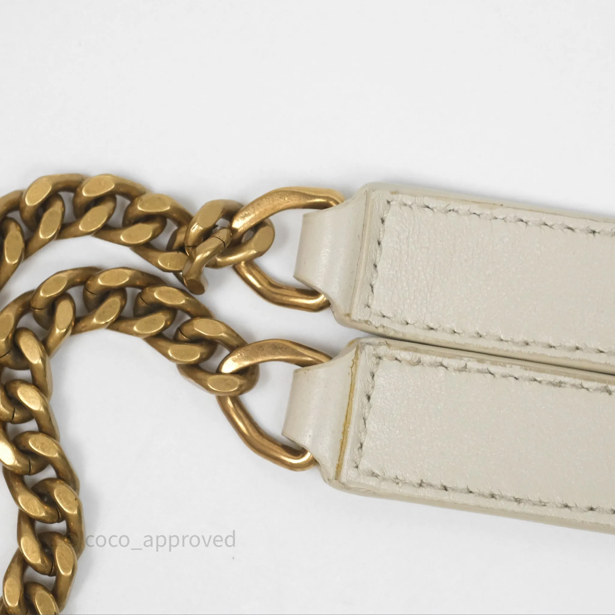 Saint Laurent Loulou Small Flap Bag Ivory Light Beige Gold Hardware