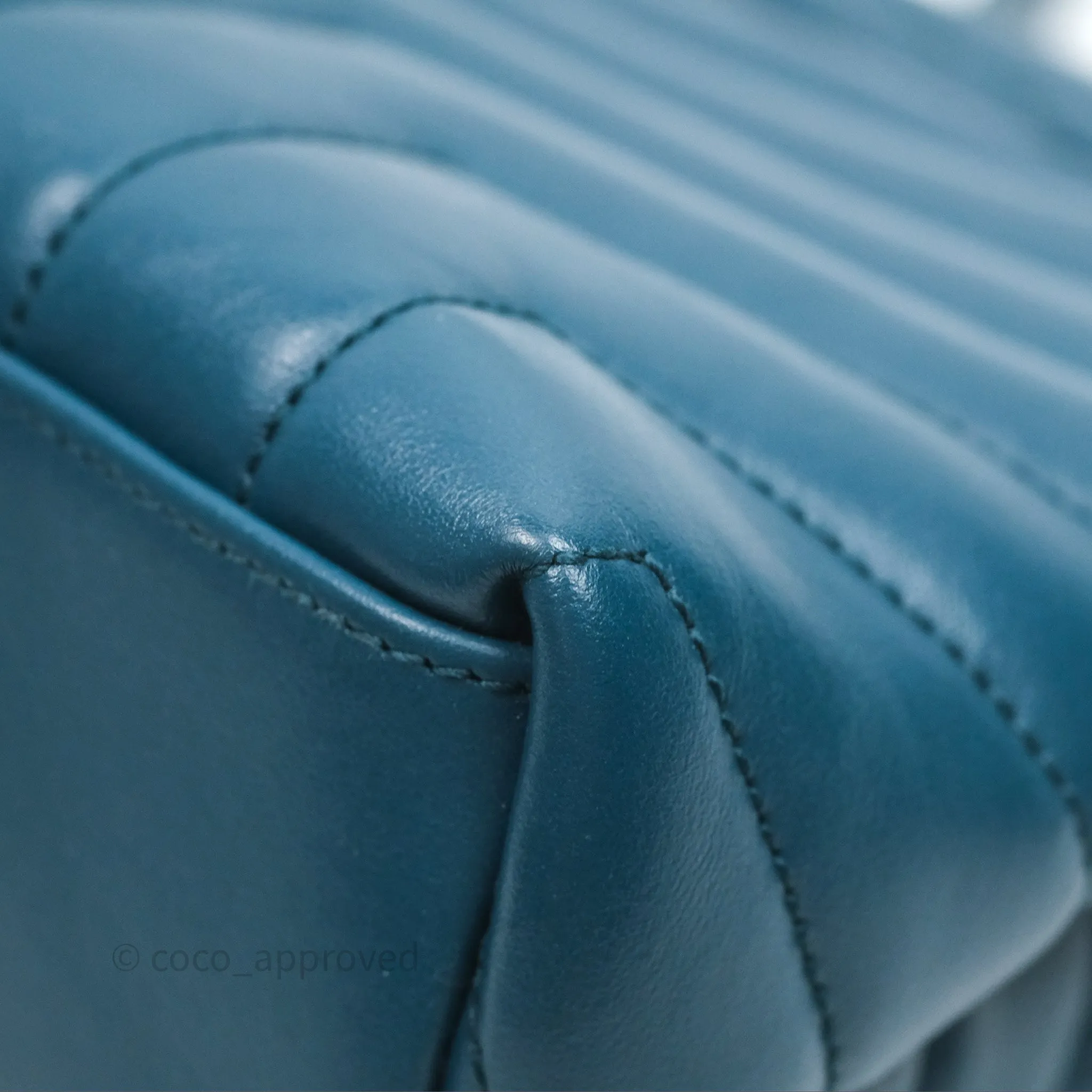 Saint Laurent Loulou Small Flap Bag Turquoise Blue Ruthenum Hardware