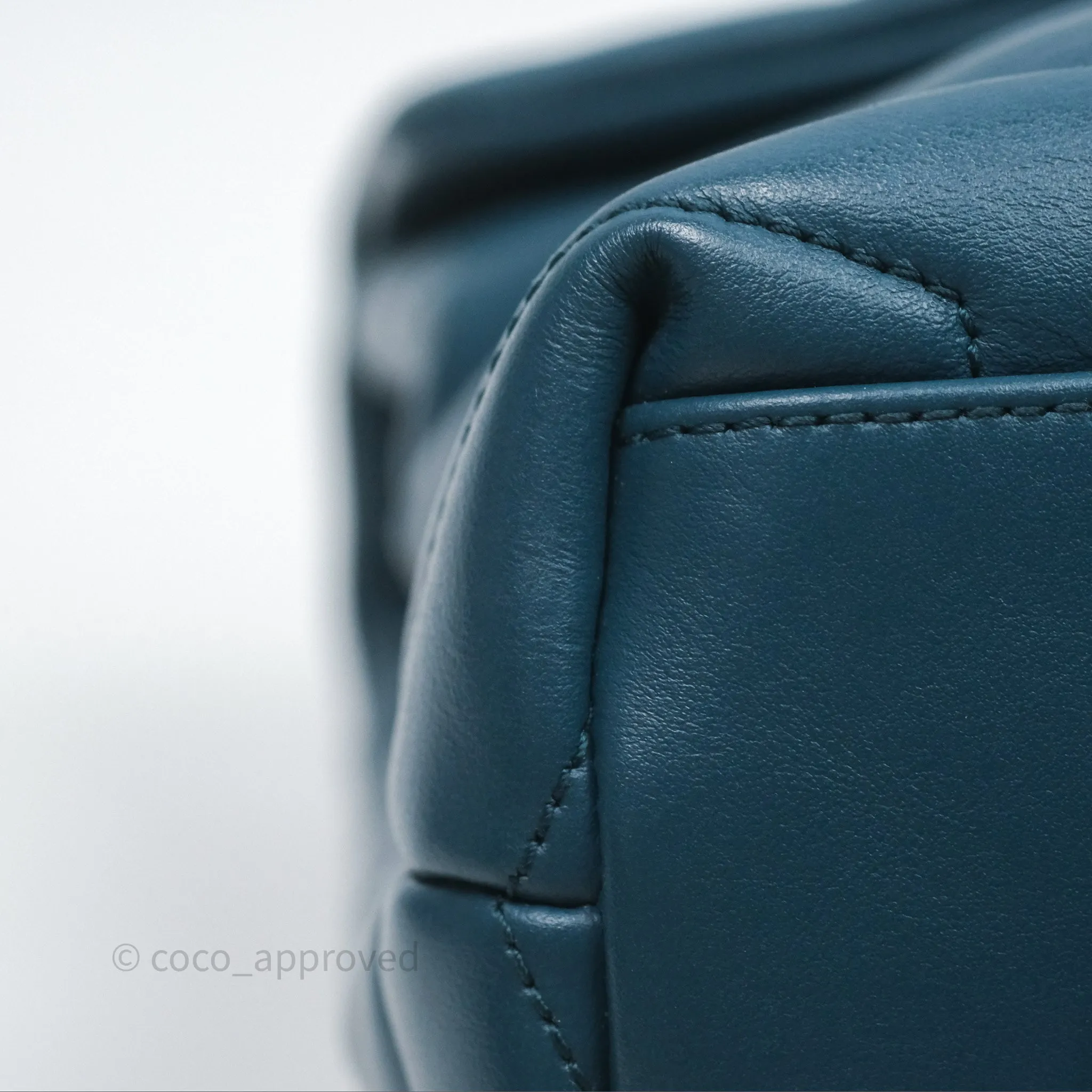 Saint Laurent Loulou Small Flap Bag Turquoise Blue Ruthenum Hardware