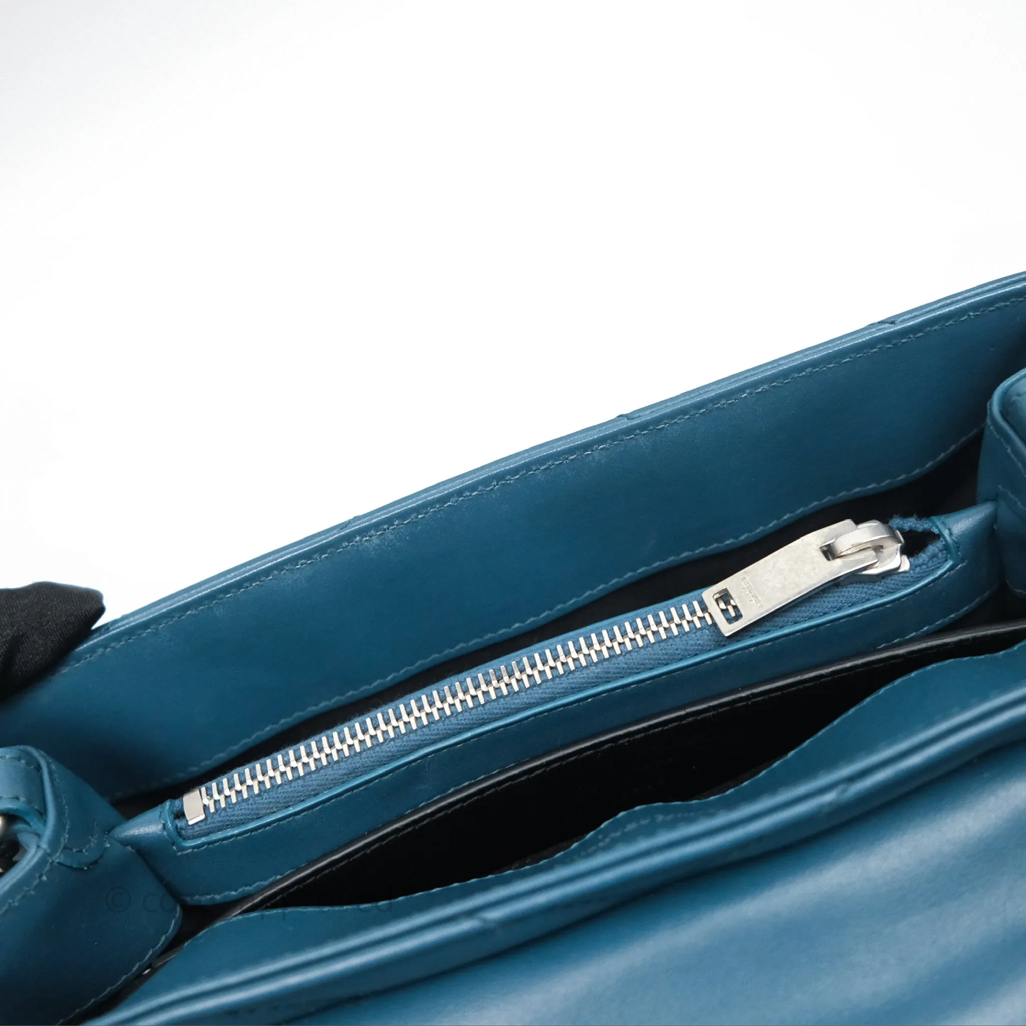 Saint Laurent Loulou Small Flap Bag Turquoise Blue Ruthenum Hardware
