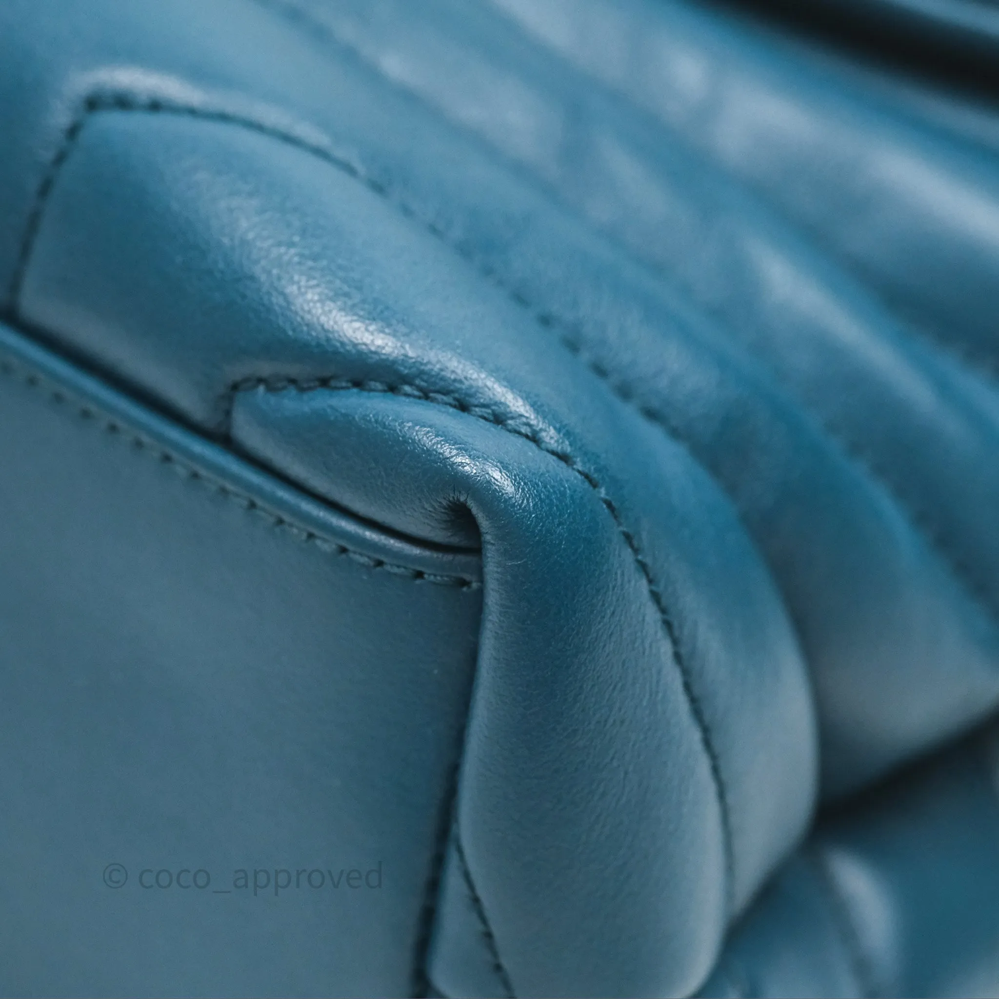 Saint Laurent Loulou Small Flap Bag Turquoise Blue Ruthenum Hardware