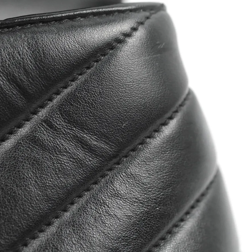 Saint Laurent Loulou Toy Quilted Leather Shoulder Bag Black