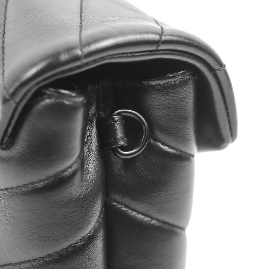 Saint Laurent Loulou Toy Quilted Leather Shoulder Bag Black