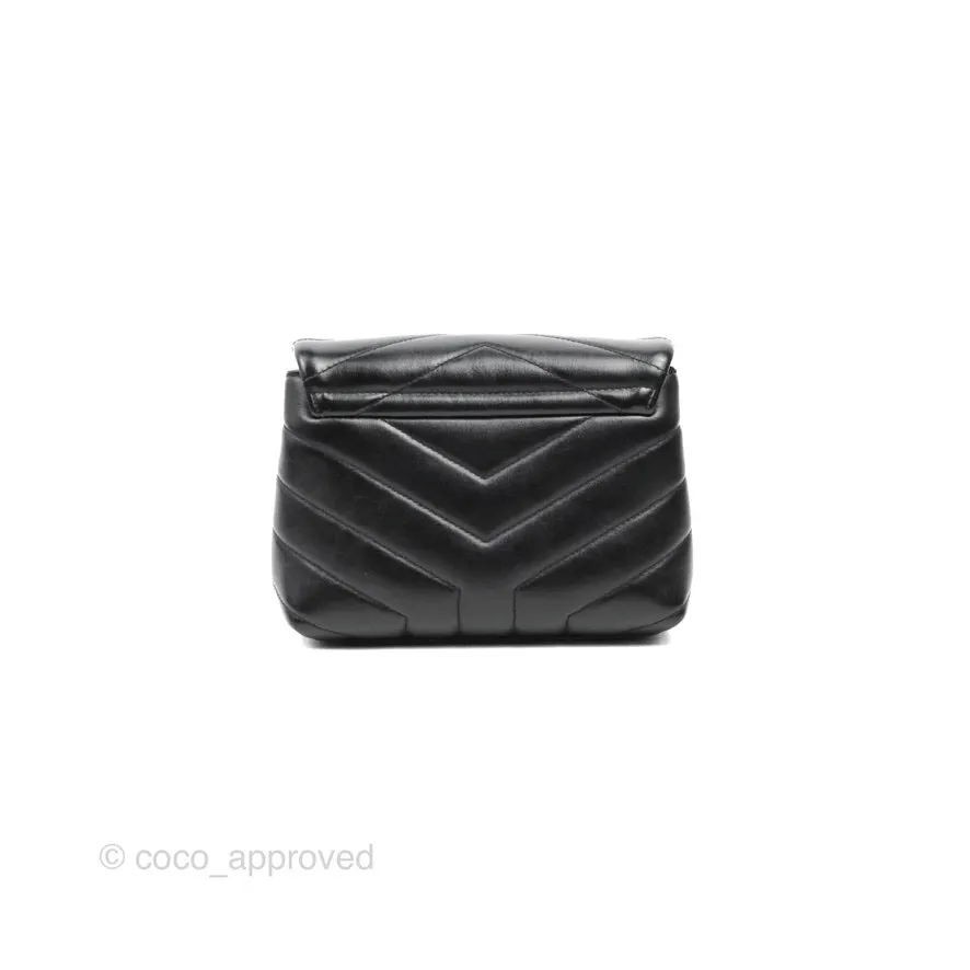 Saint Laurent Loulou Toy Quilted Leather Shoulder Bag Black