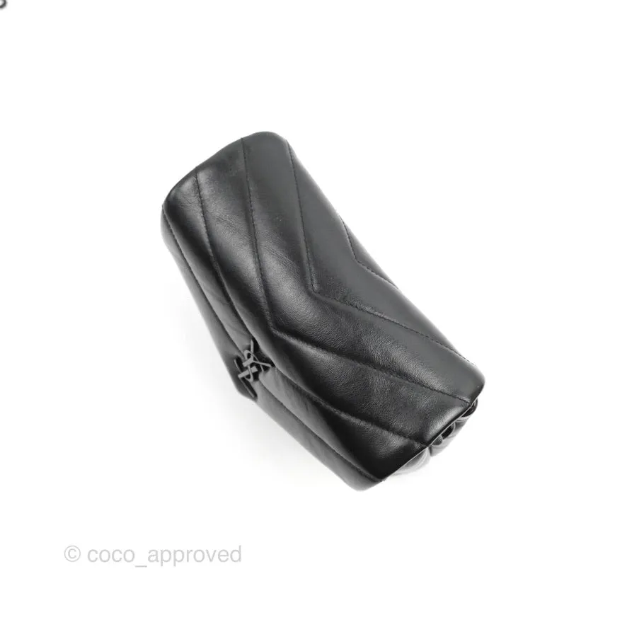 Saint Laurent Loulou Toy Quilted Leather Shoulder Bag Black