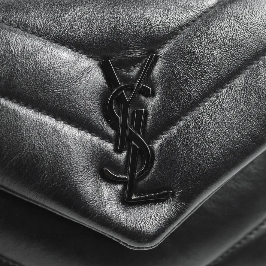 Saint Laurent Loulou Toy Quilted Leather Shoulder Bag Black