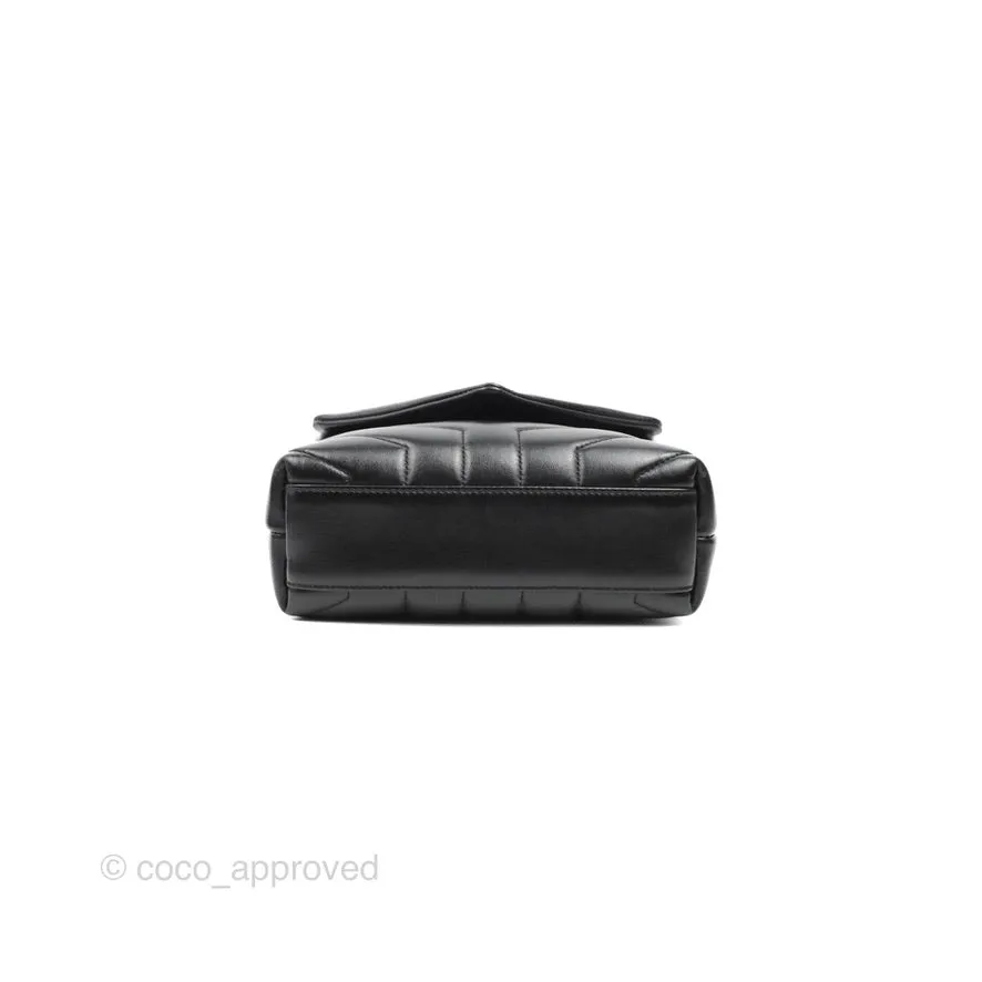 Saint Laurent Loulou Toy Quilted Leather Shoulder Bag Black