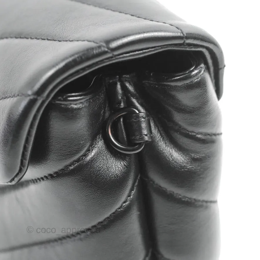 Saint Laurent Loulou Toy Quilted Leather Shoulder Bag Black