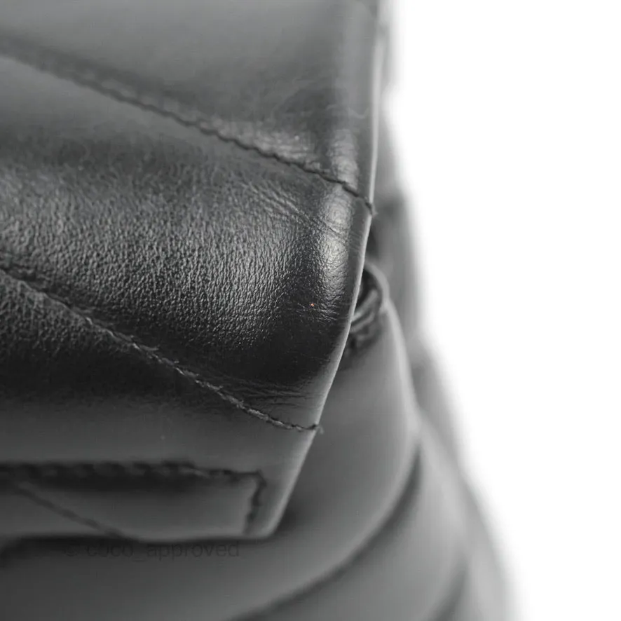 Saint Laurent Loulou Toy Quilted Leather Shoulder Bag Black