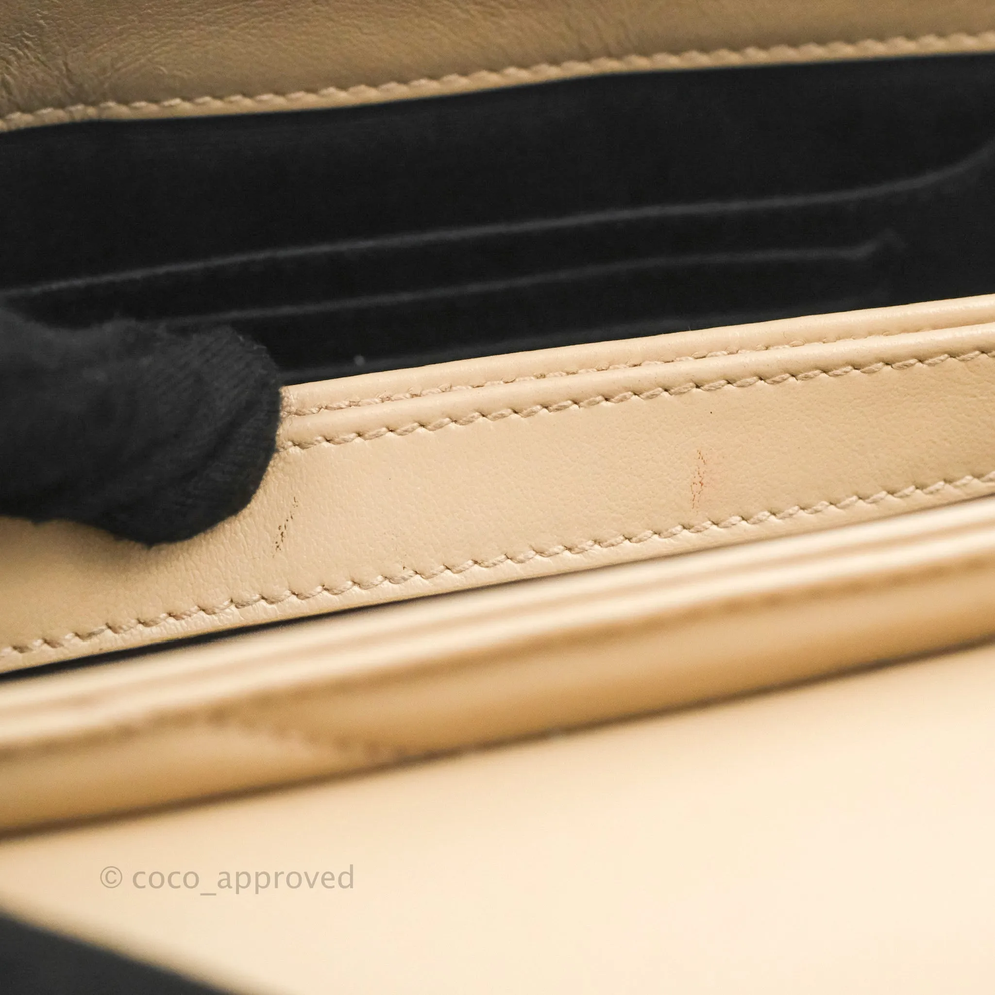 Saint Laurent Loulou Toy Quilted Leather Shoulder Bag Light Beige