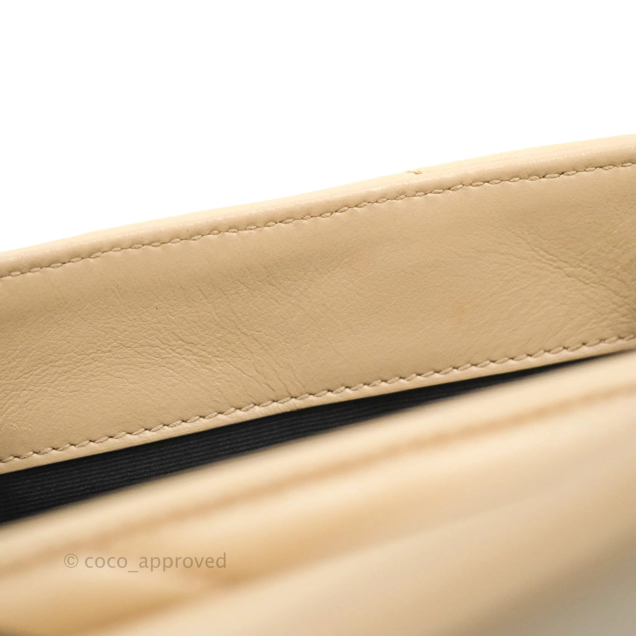 Saint Laurent Loulou Toy Quilted Leather Shoulder Bag Light Beige
