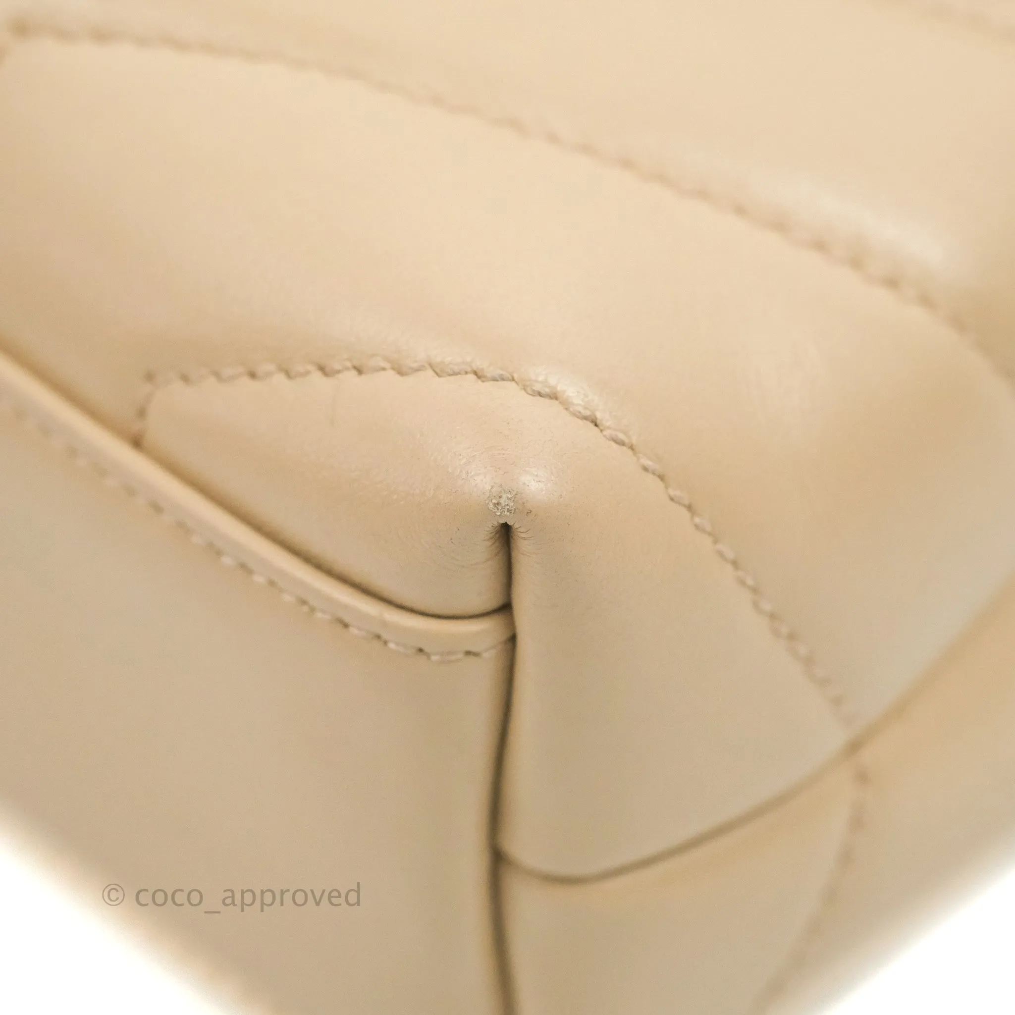 Saint Laurent Loulou Toy Quilted Leather Shoulder Bag Light Beige