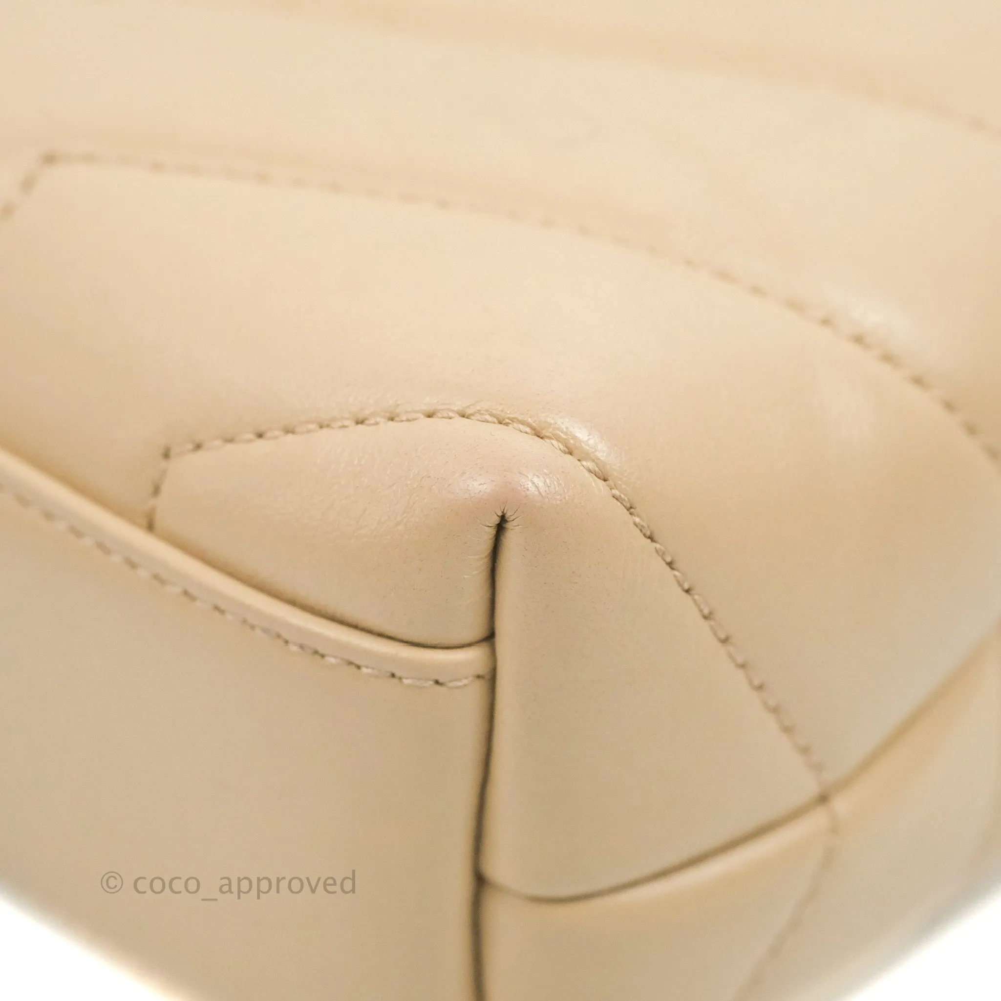 Saint Laurent Loulou Toy Quilted Leather Shoulder Bag Light Beige