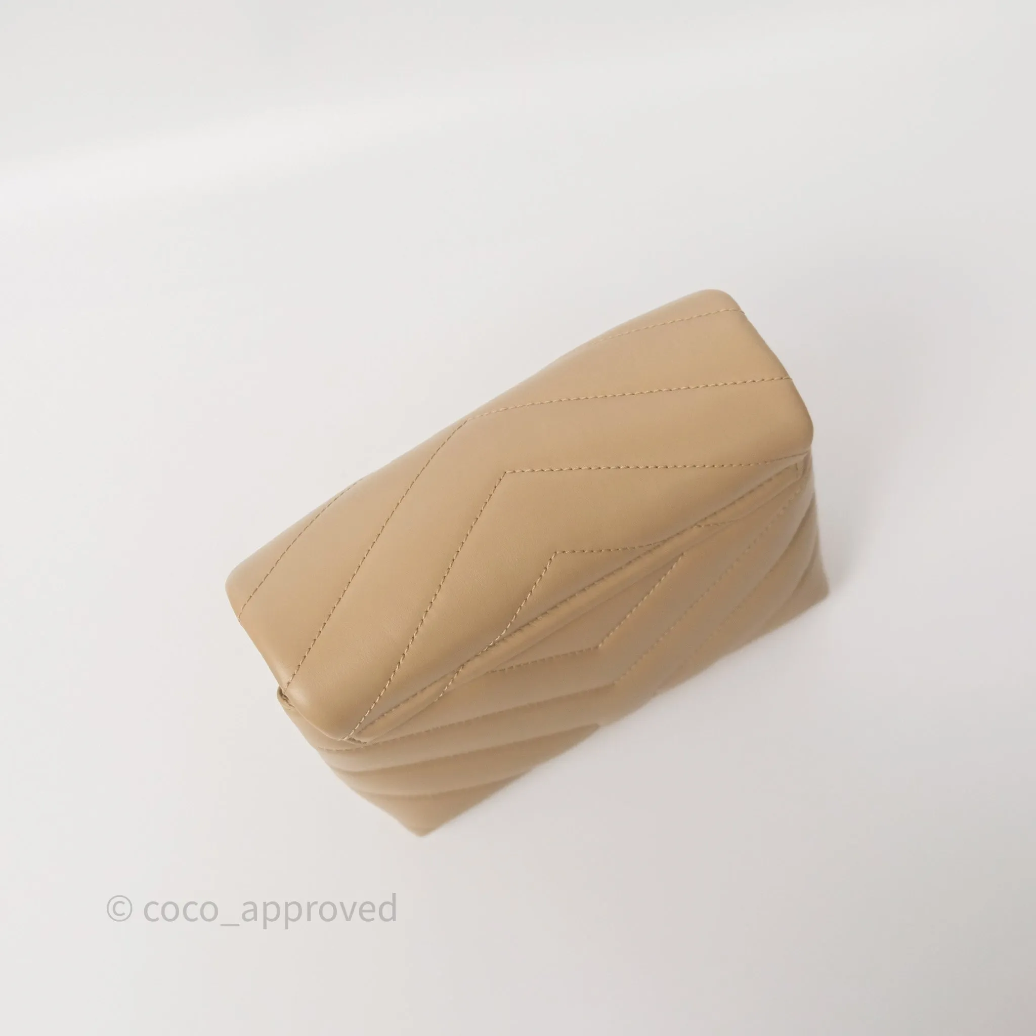 Saint Laurent Loulou Toy Shoulder Bag Beige