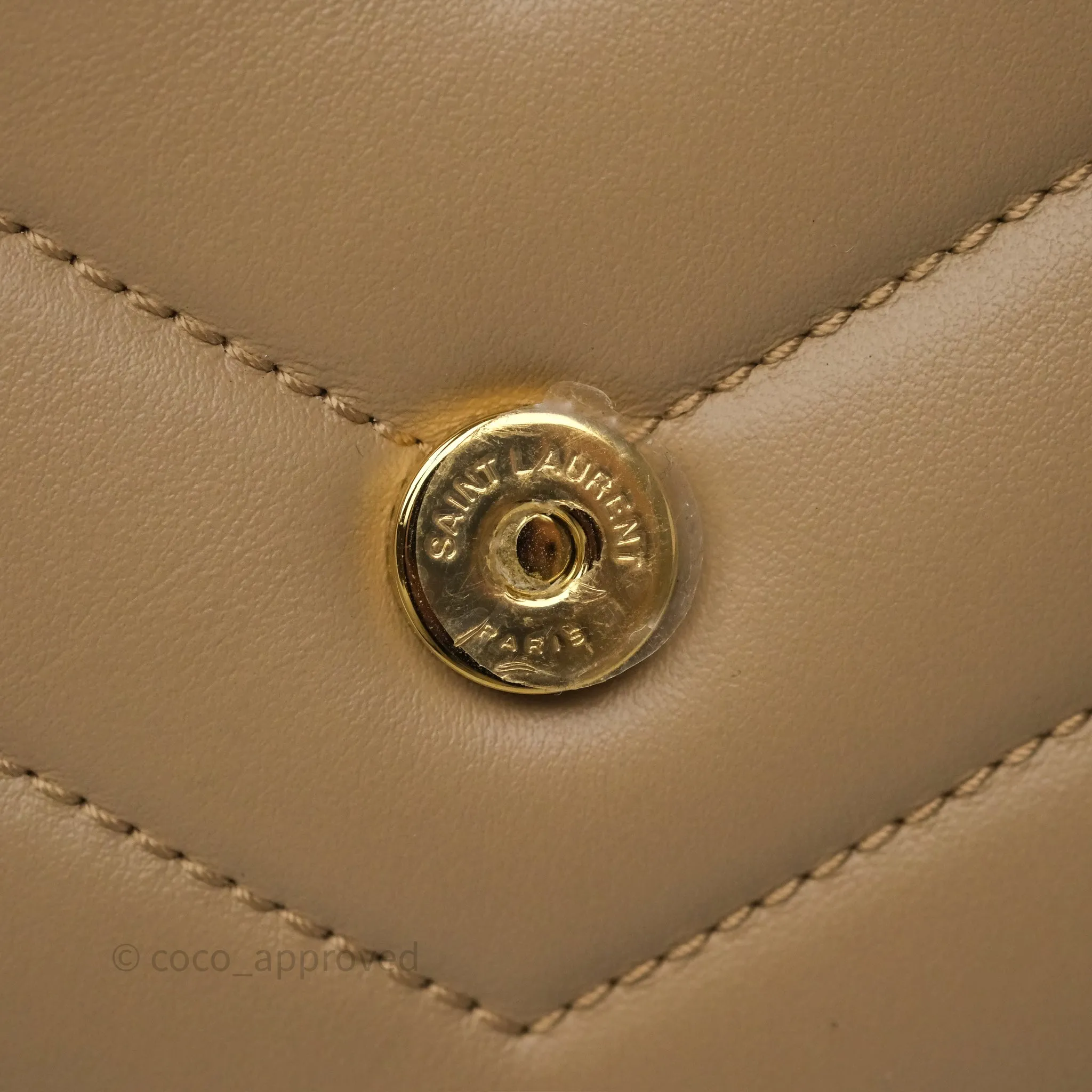 Saint Laurent Loulou Toy Shoulder Bag Beige