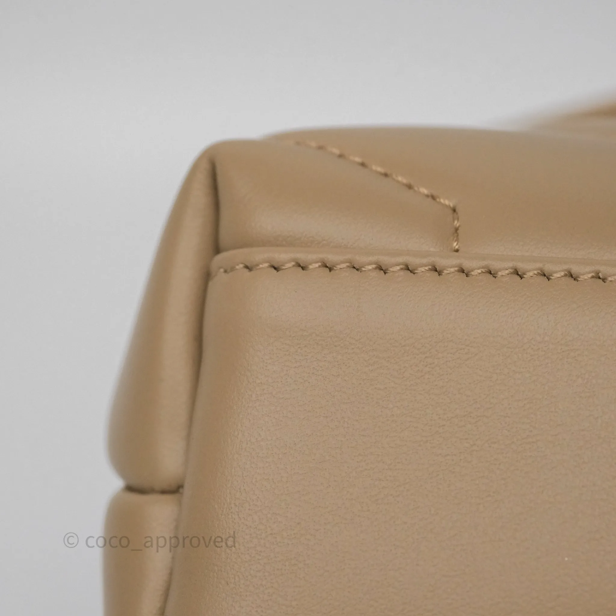 Saint Laurent Loulou Toy Shoulder Bag Beige