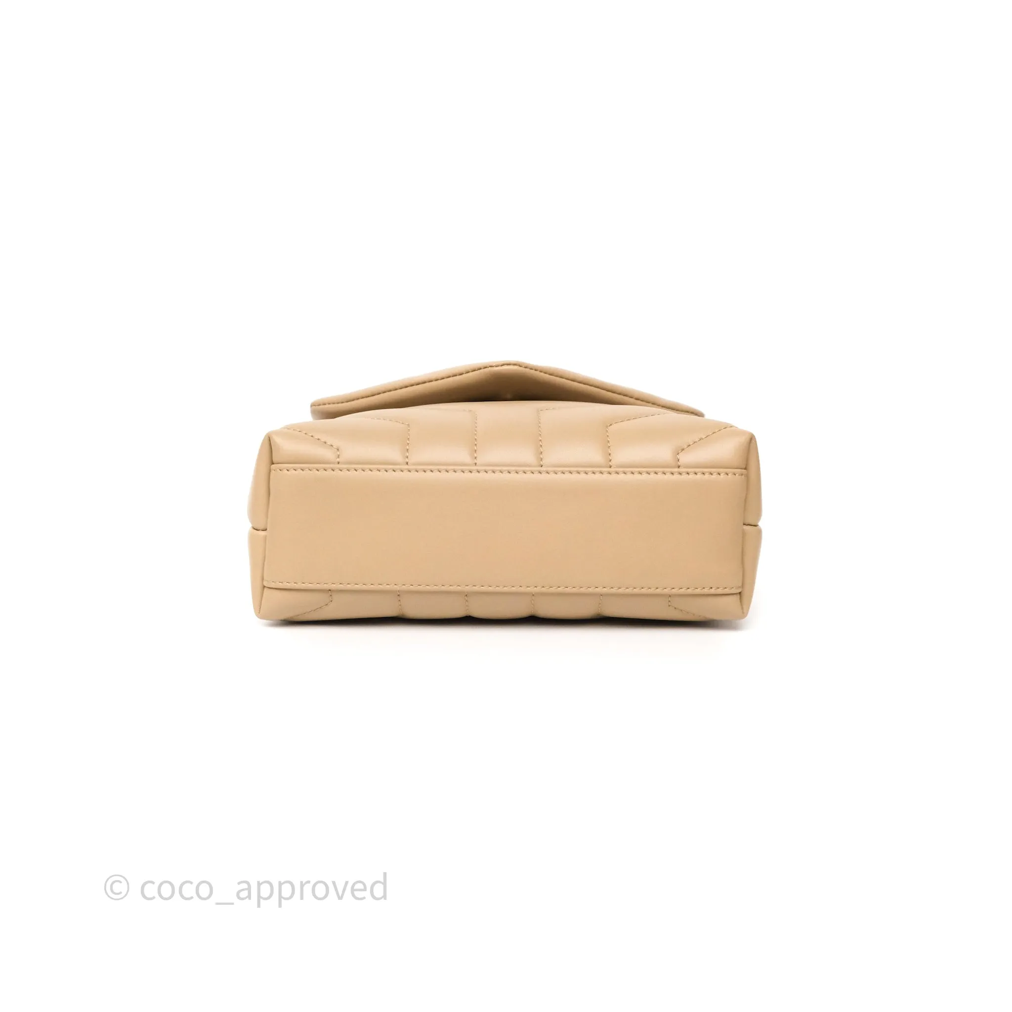 Saint Laurent Loulou Toy Shoulder Bag Beige