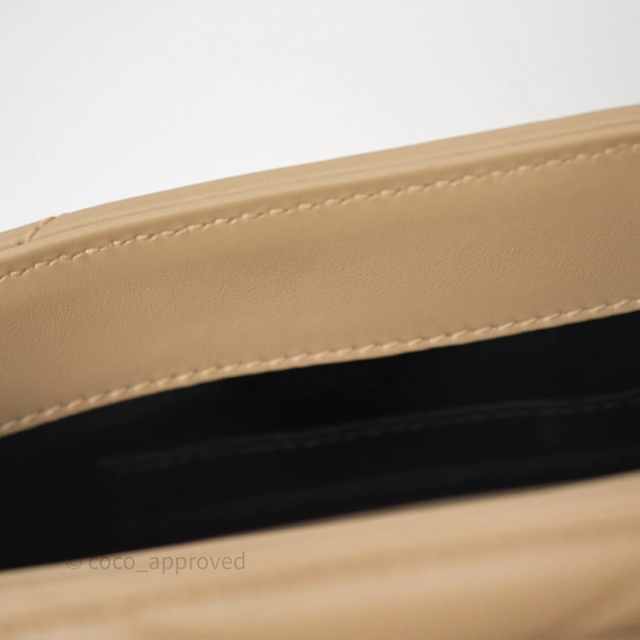 Saint Laurent Loulou Toy Shoulder Bag Beige
