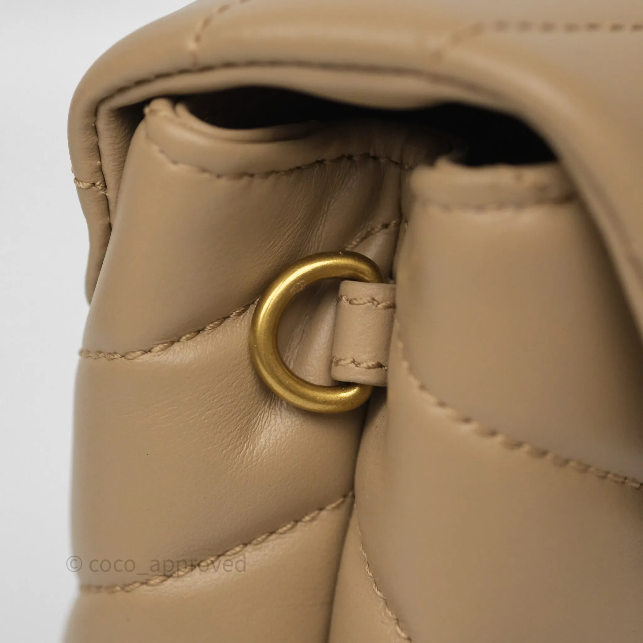 Saint Laurent Loulou Toy Shoulder Bag Beige