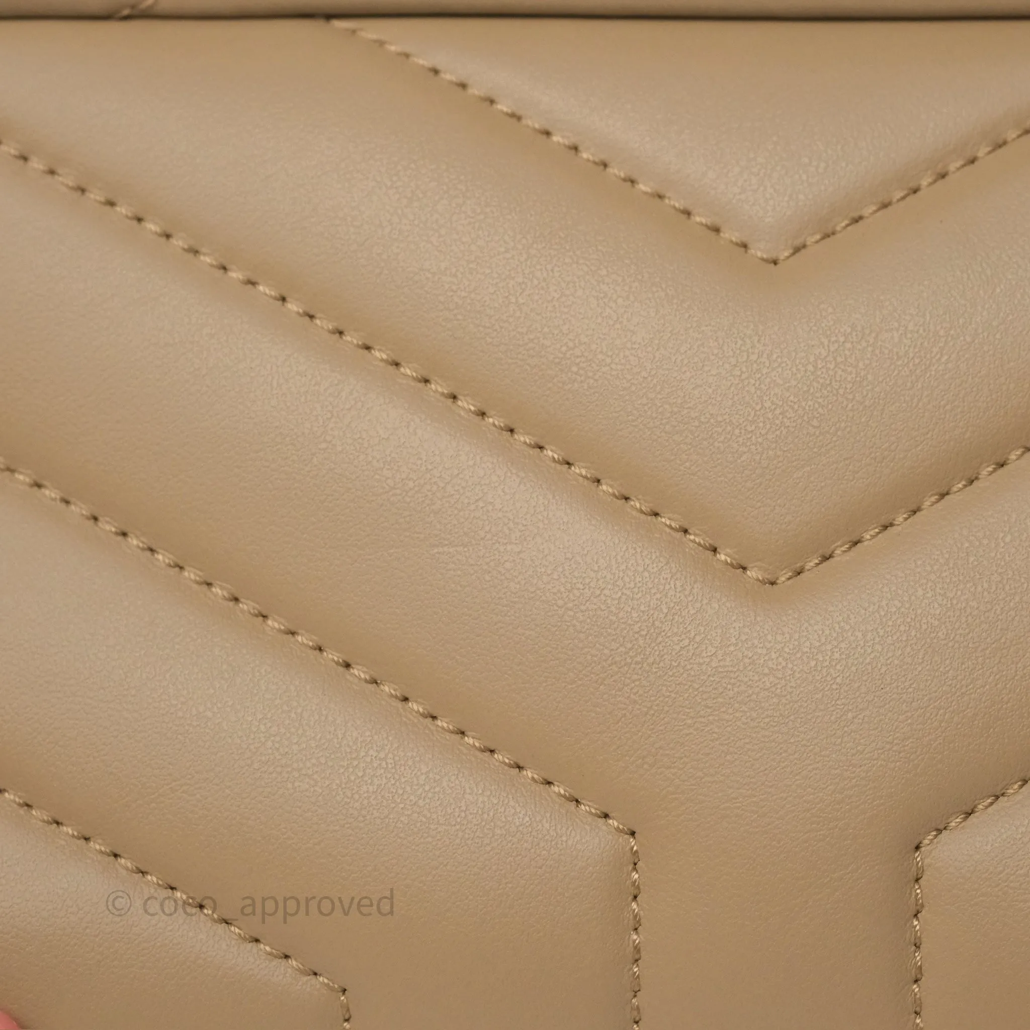 Saint Laurent Loulou Toy Shoulder Bag Beige