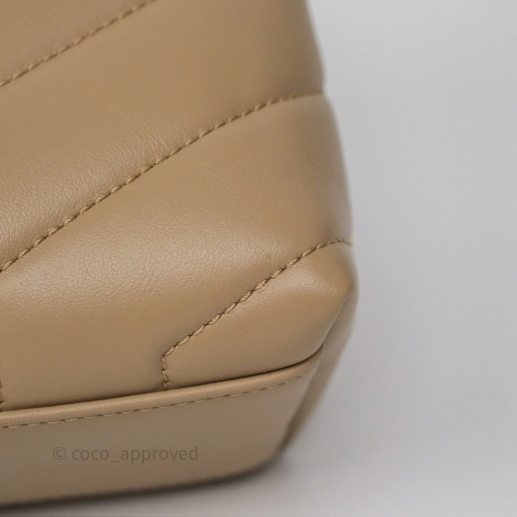 Saint Laurent Loulou Toy Shoulder Bag Beige