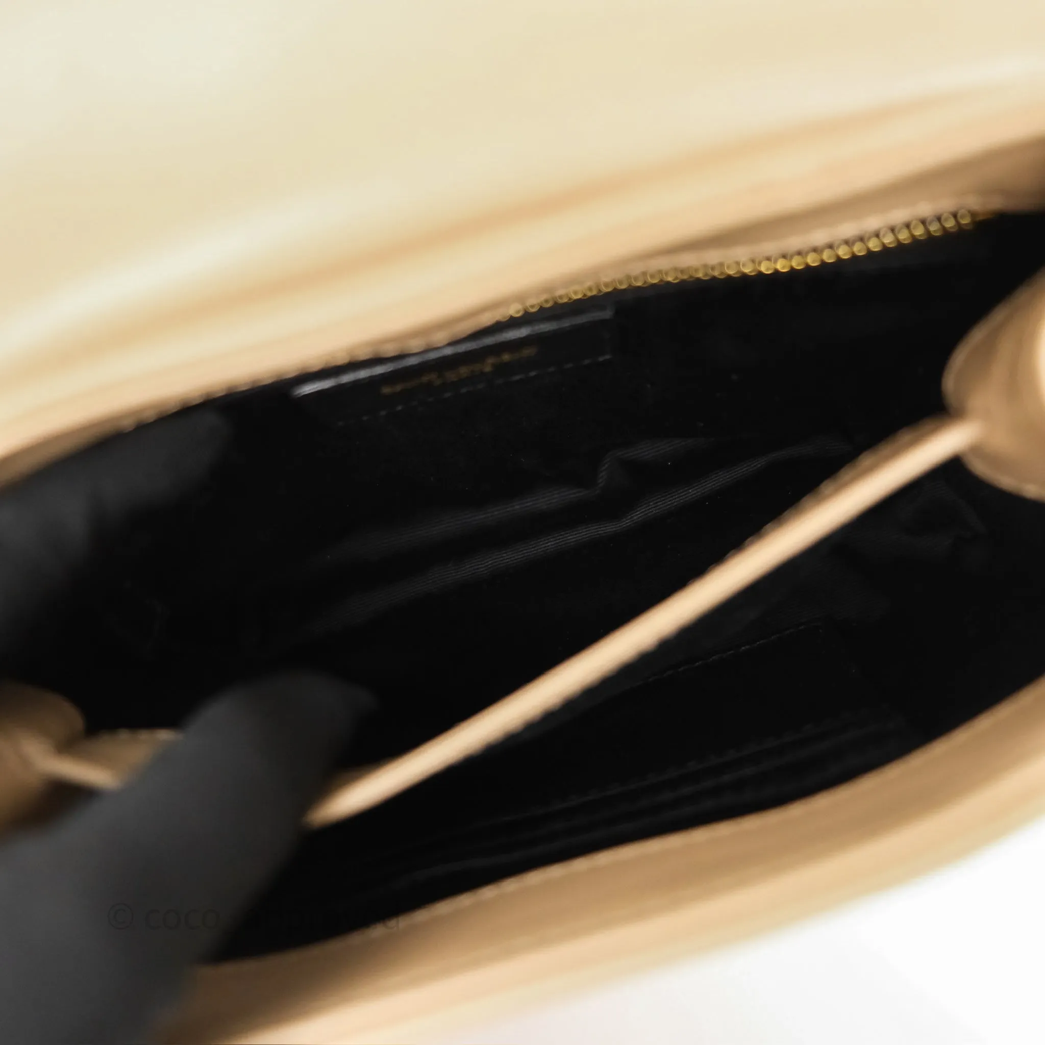 Saint Laurent Loulou Toy Shoulder Bag Beige